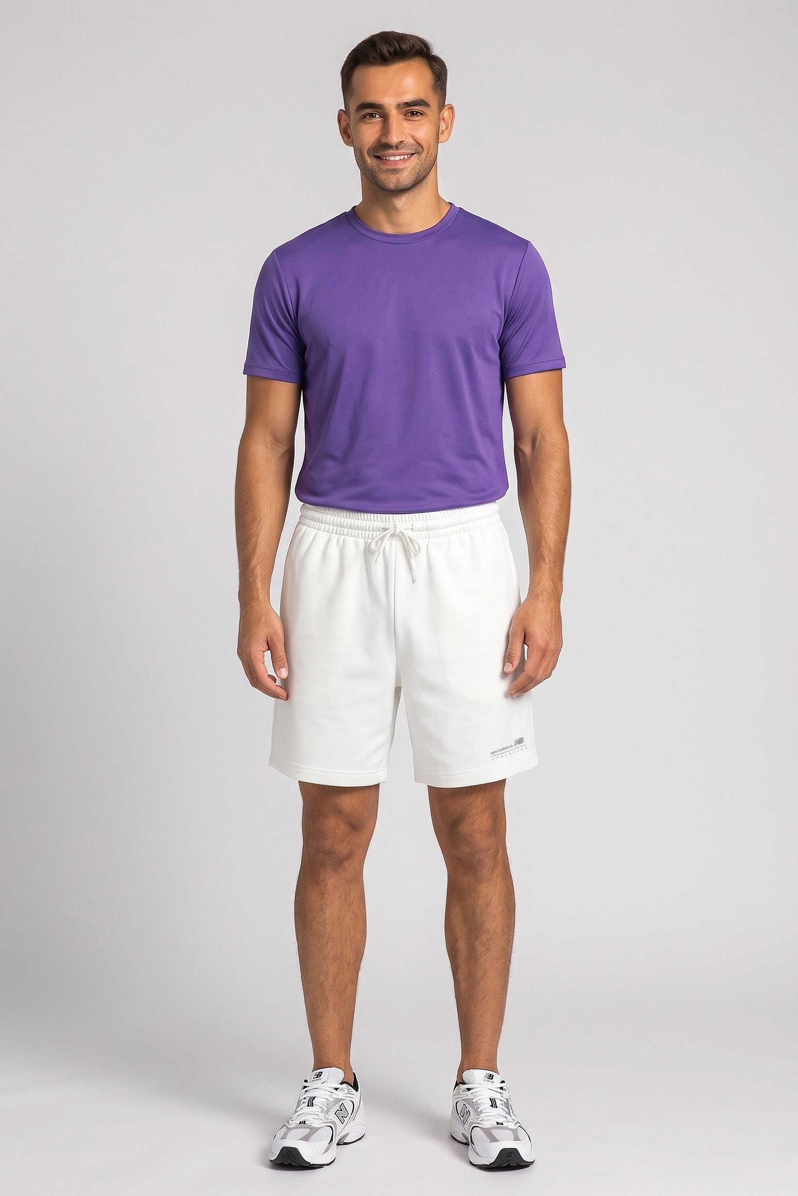 Men Relaxed Fit 7 Inseam Outdoor Shorts, White