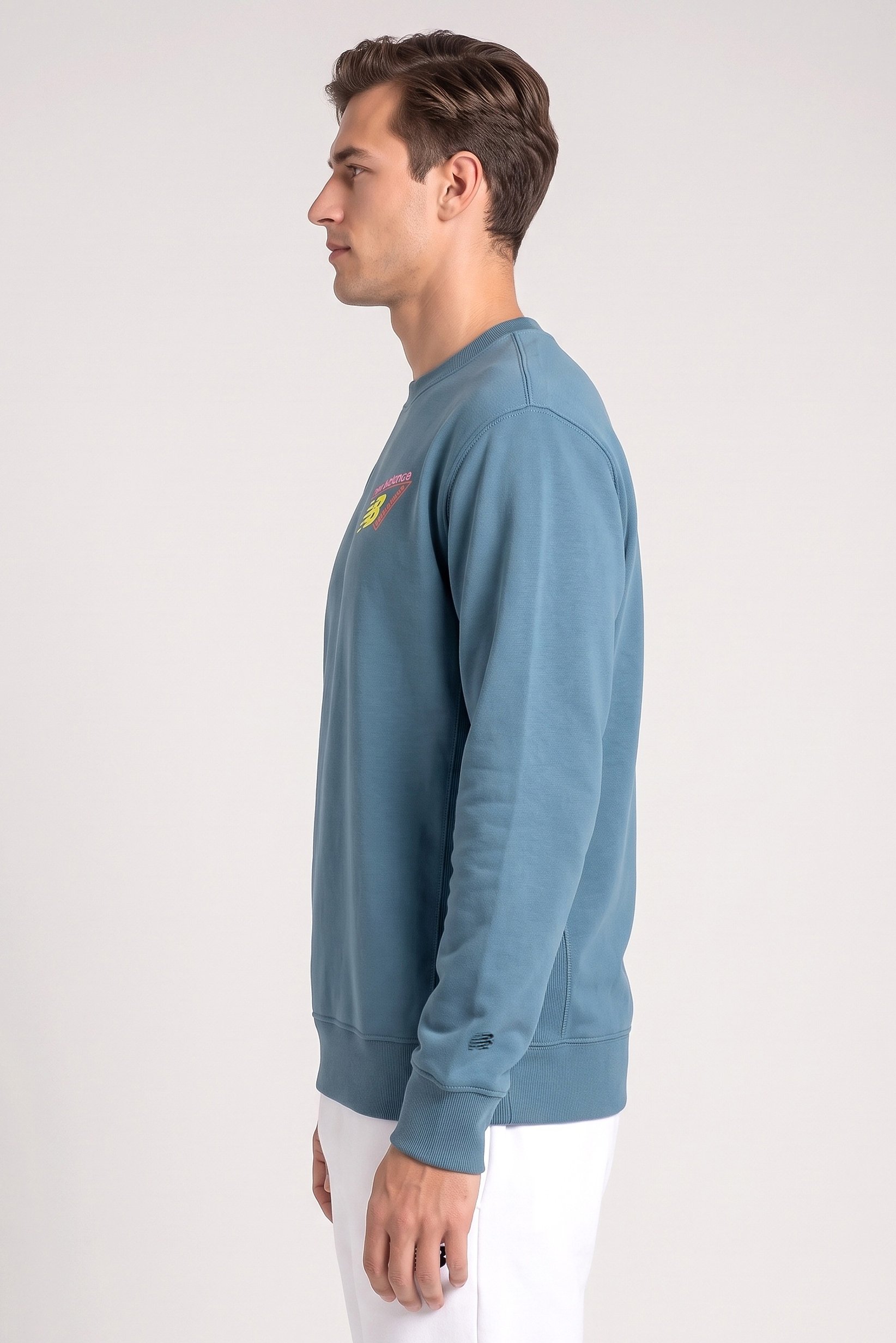 Men Relaxed Fit Long Sleeve Outdoor Sweatshirts, Slate Blue