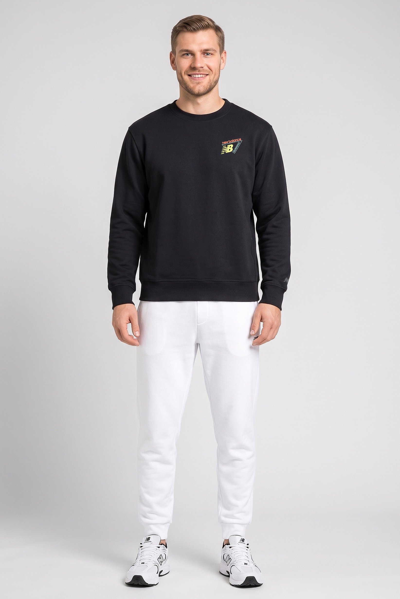 Men Relaxed Fit Long Sleeve Outdoor Sweatshirts, Black