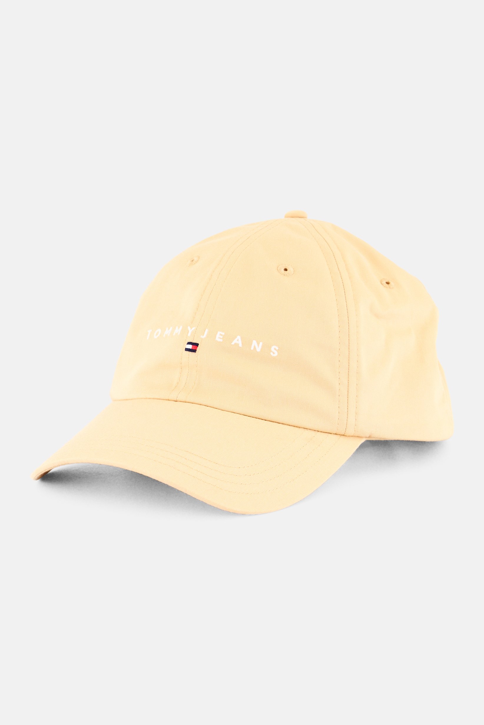 Tommy Jeans Men Embroidered Logo Velcro Closure Cap, Beige
