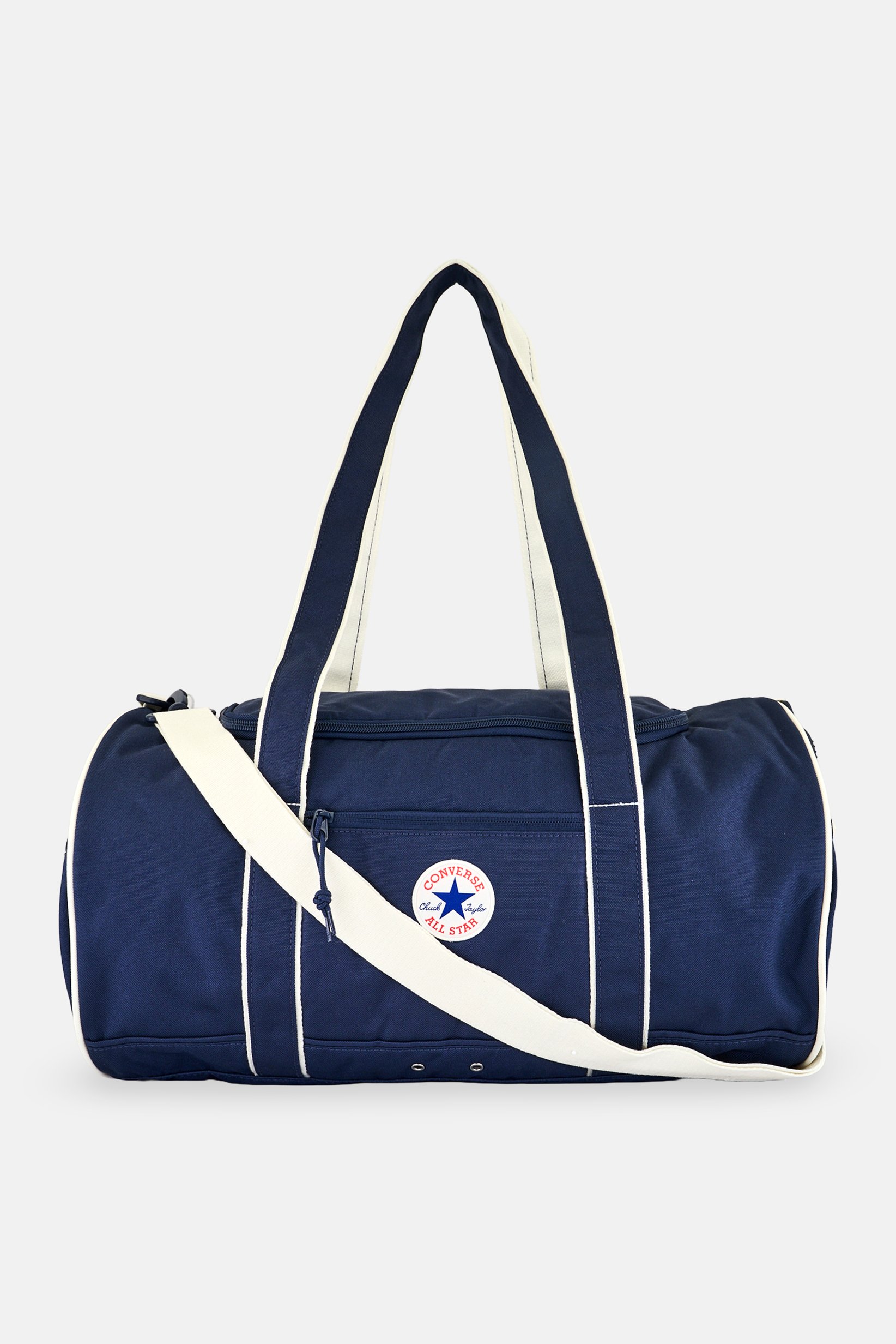 Men Brand Logo Duffle Bag, Navy