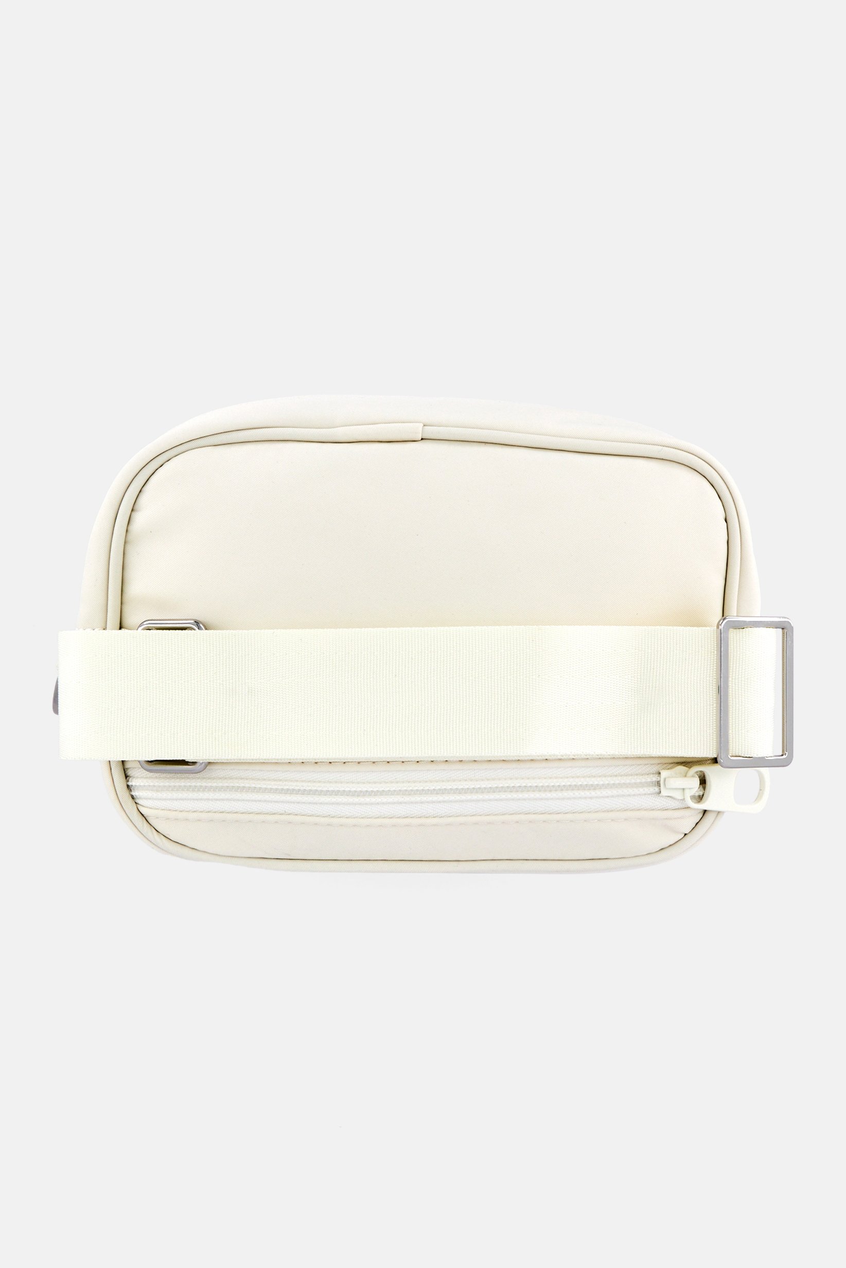 Women Brand Logo Cross Body Bag, Cream