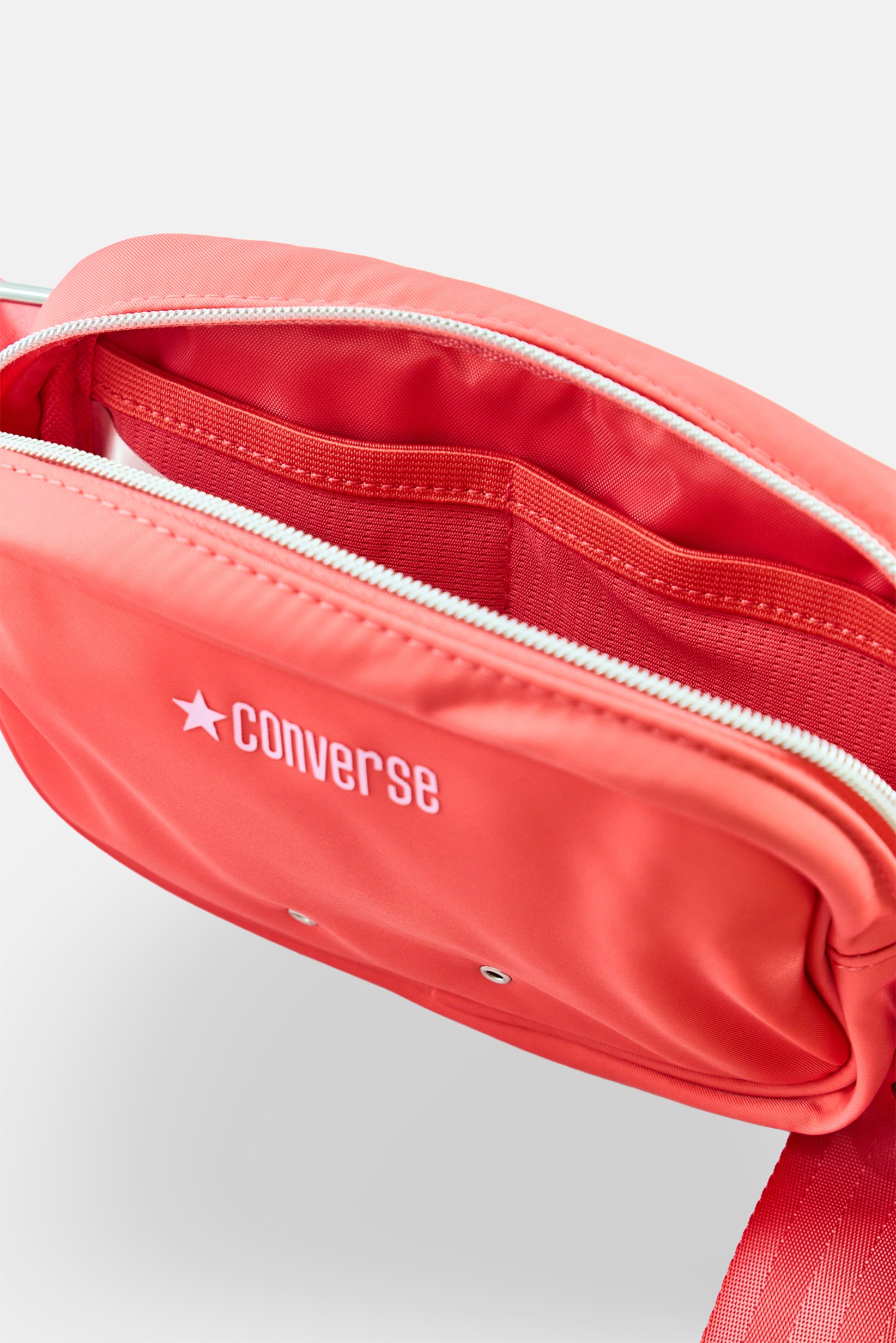 Women Brand Logo Cross Body Bag, Coral