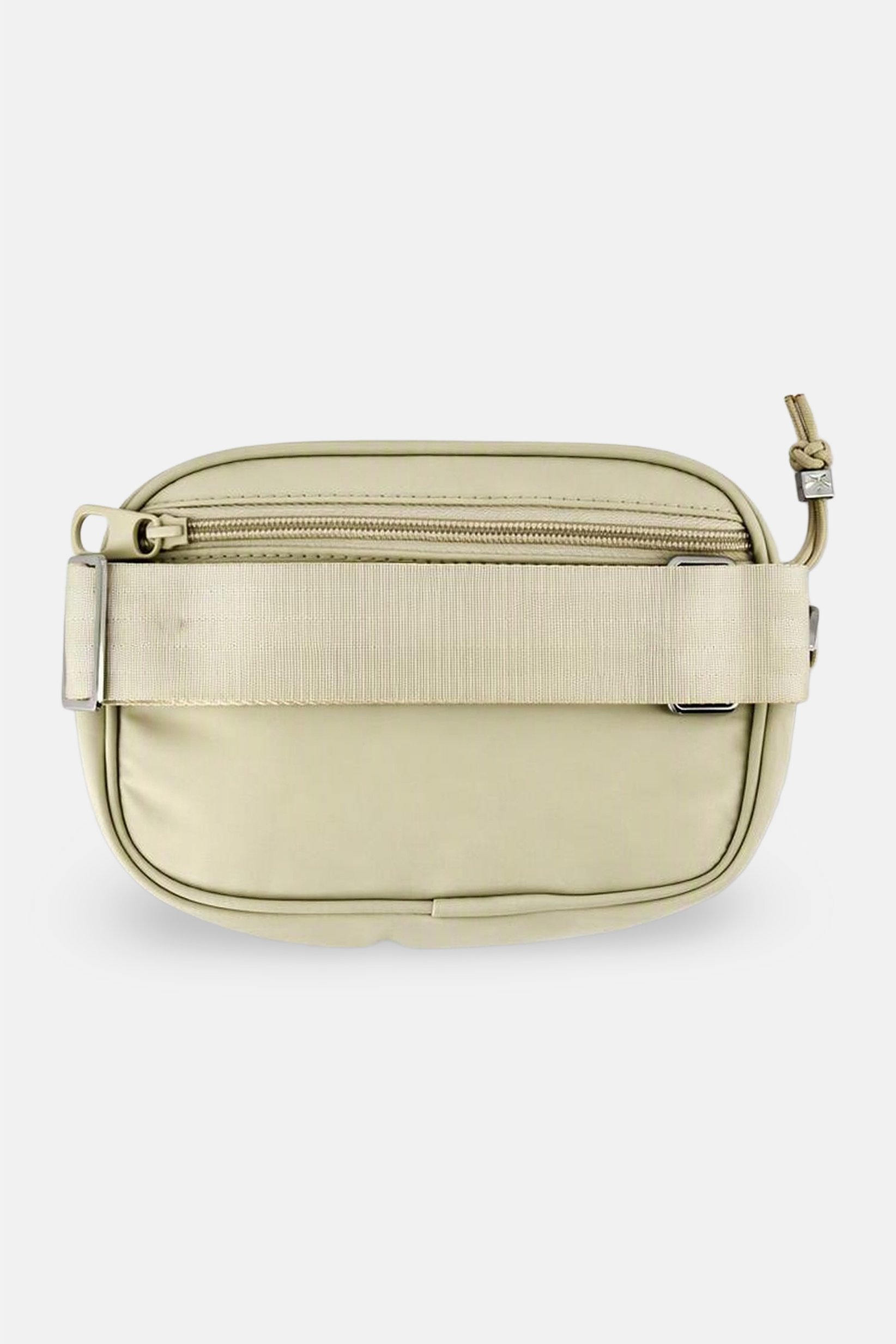 Women Brand Logo Cross Body Bag, Cream