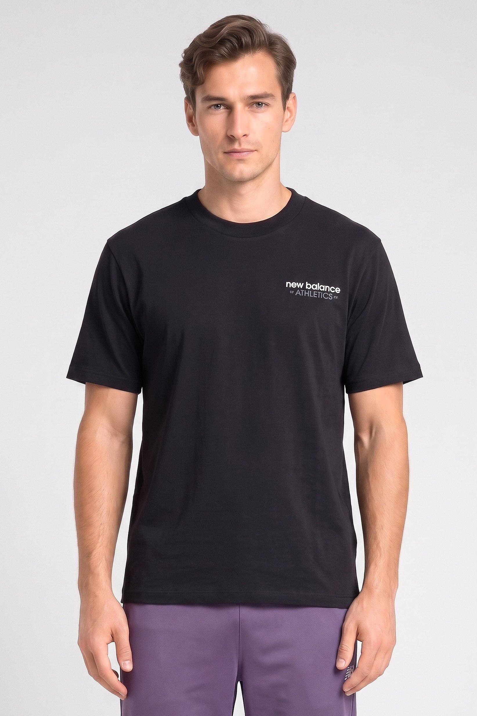 Men Oversized Fit Short Sleeve Outdoor T-Shirt, Black