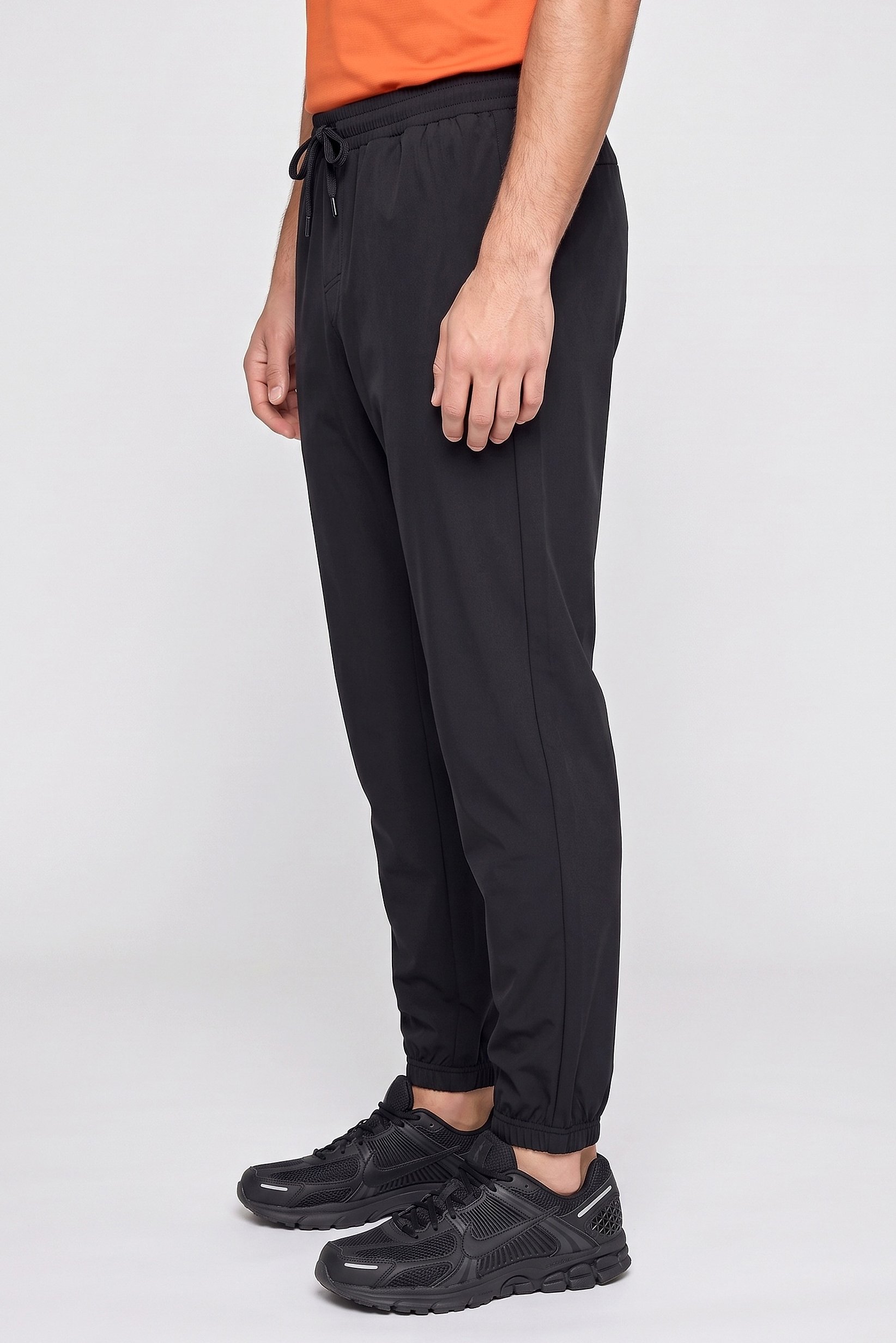 Men Sportswear Fit Outdoor Training Pants, Black