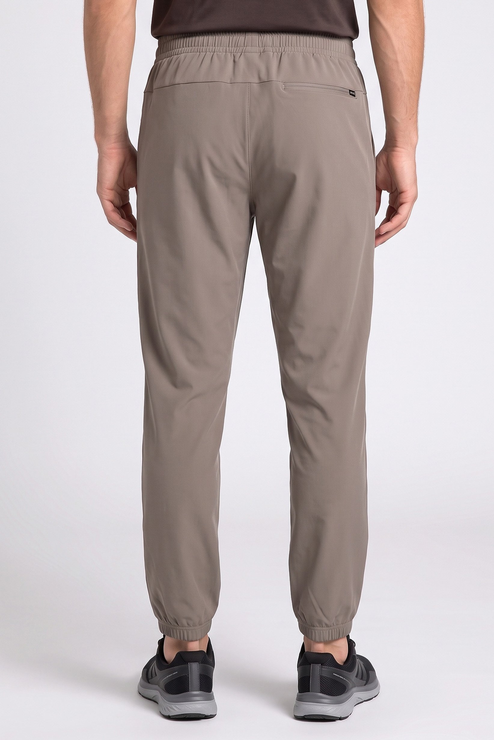 Men Sportswear Fit Training Track Pants, Taupe
