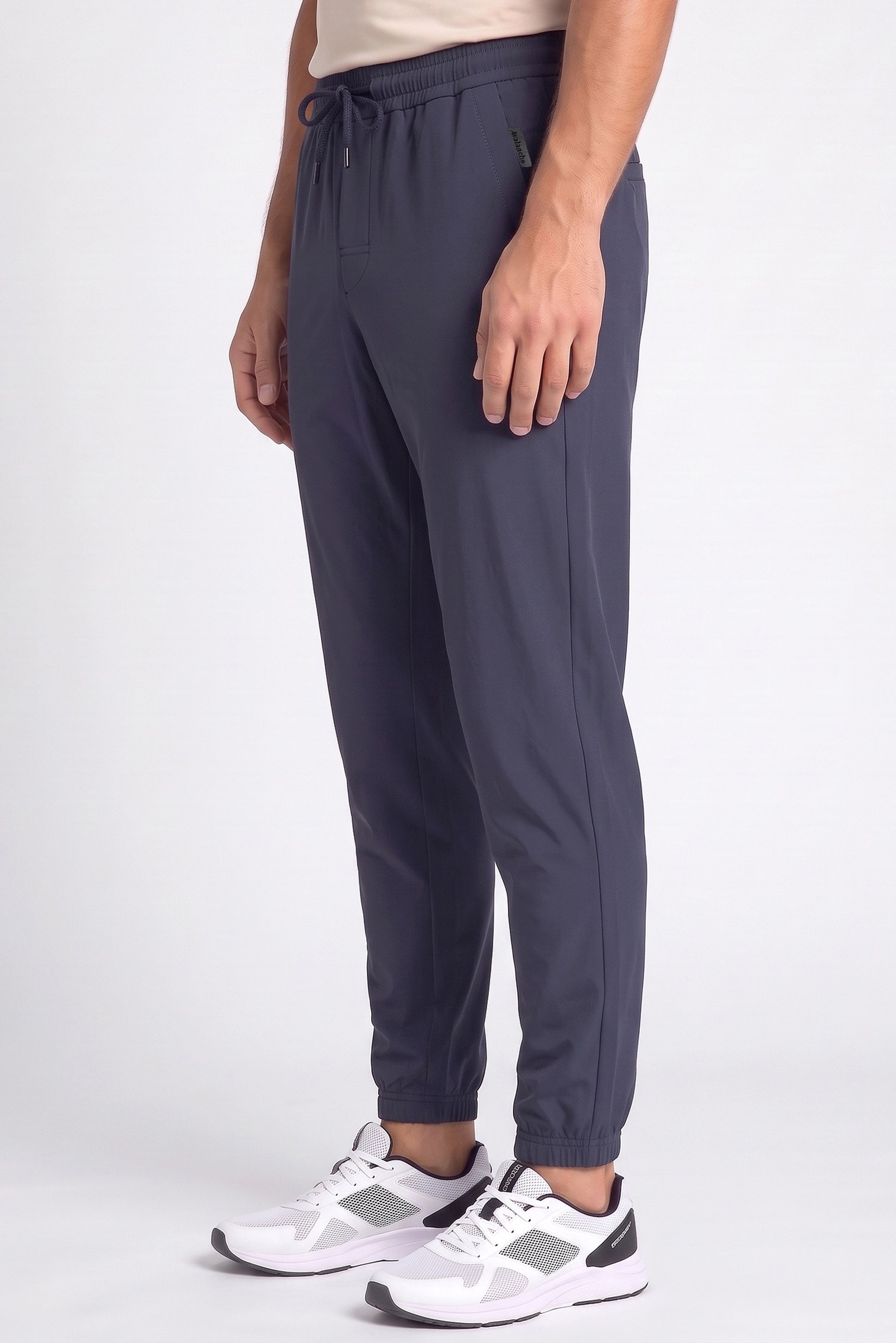 Men Sportswear Fit Outdoor Track Pants, Deep Navy