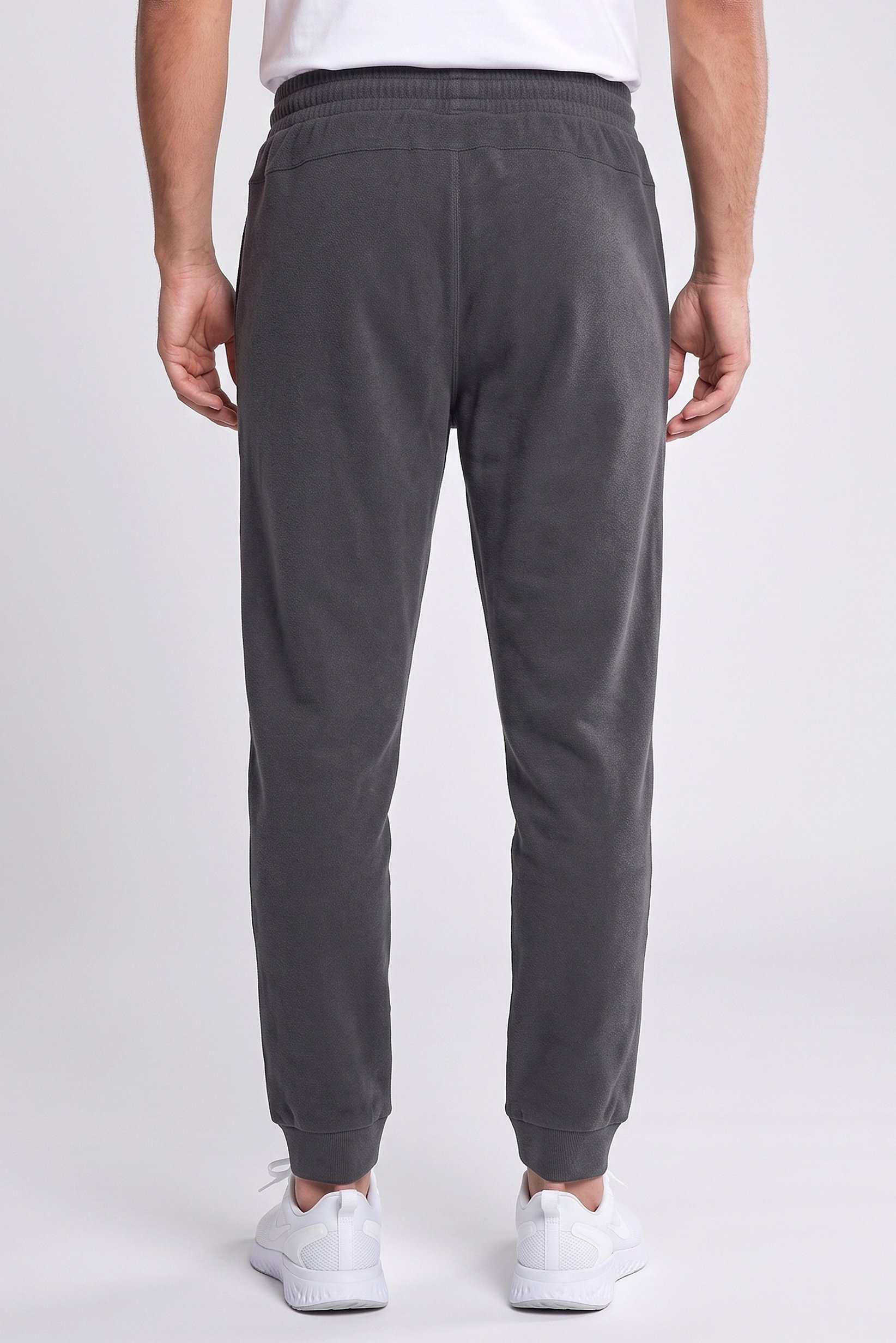 Men Sportswear Fit Drawstring Outdoor Sweatpants, Grey