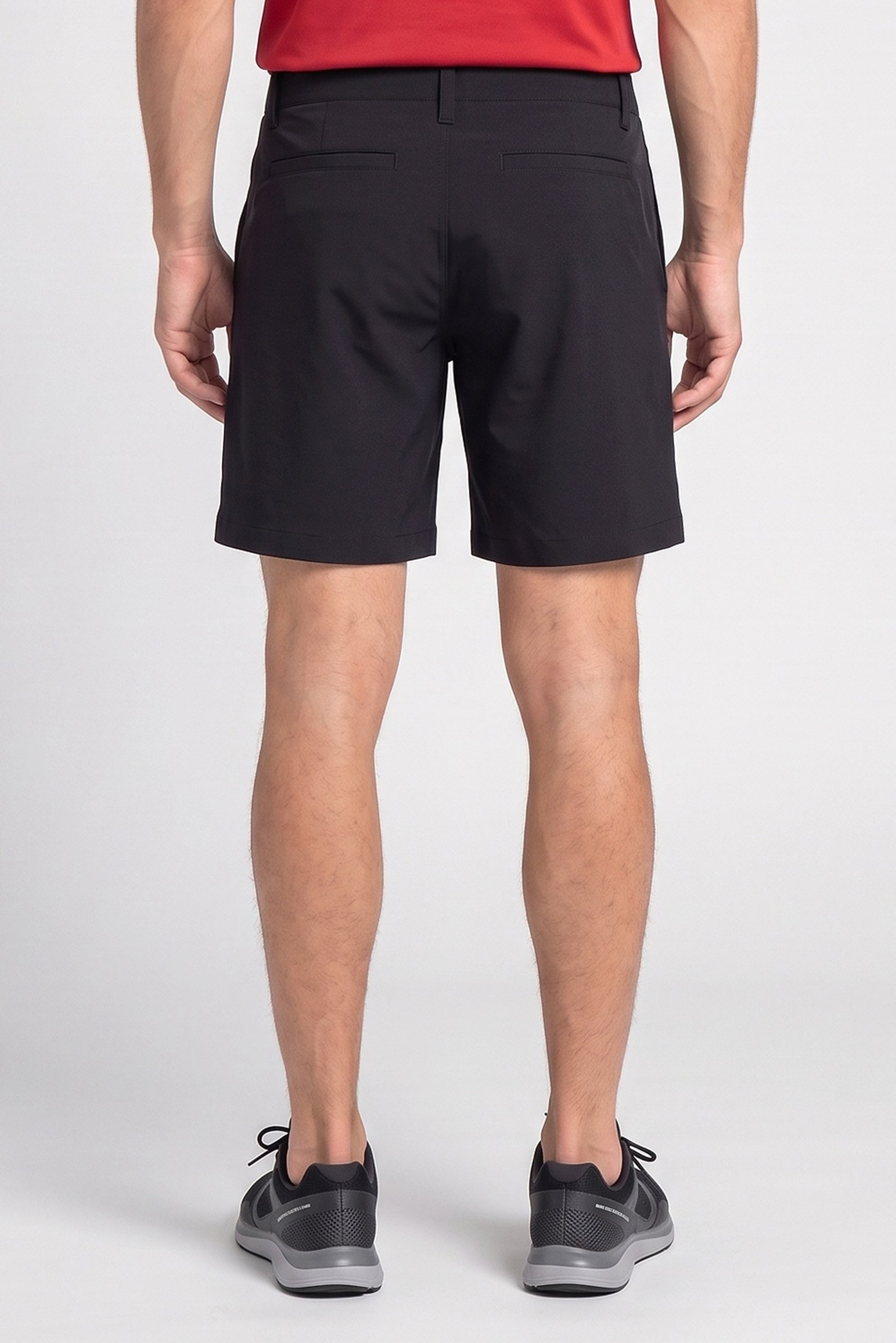 Men Sportswear Fit 8 Inseam Walking Shorts, Black
