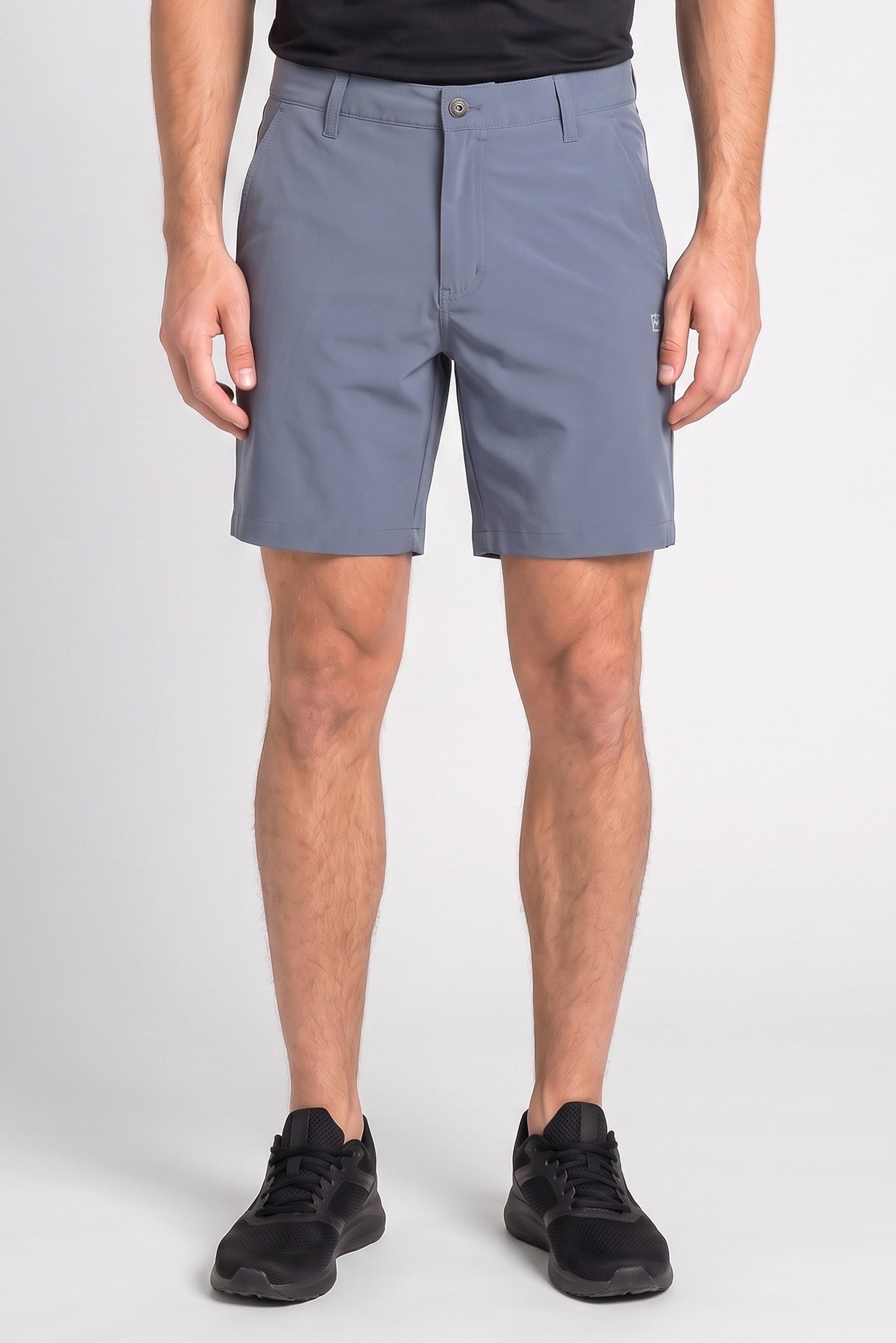 Men Sportswear Fit 8 Inseam Walking Shorts, Slate Blue
