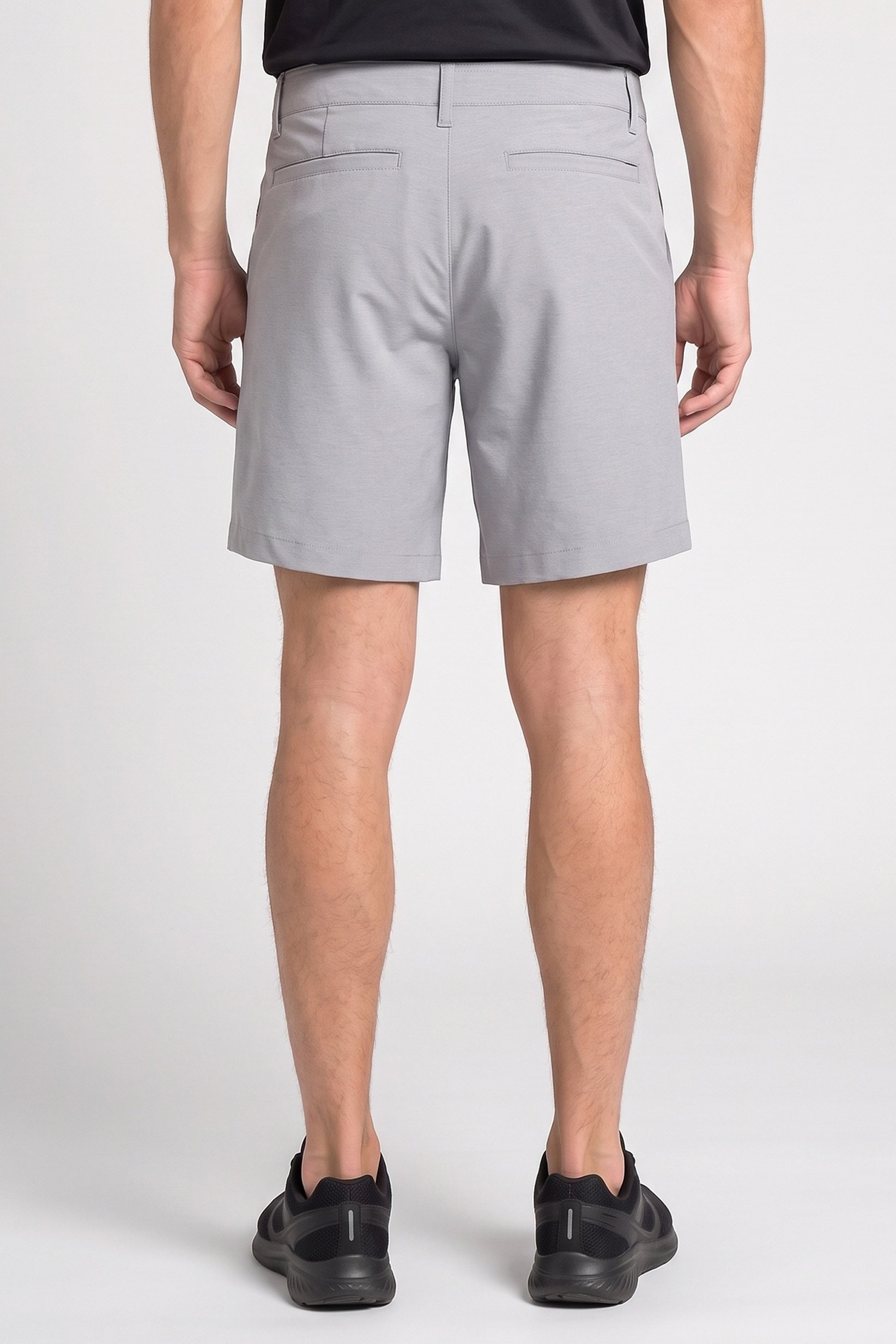 Men Sportswear Fit Brand Logo Walking Shorts,  Grey