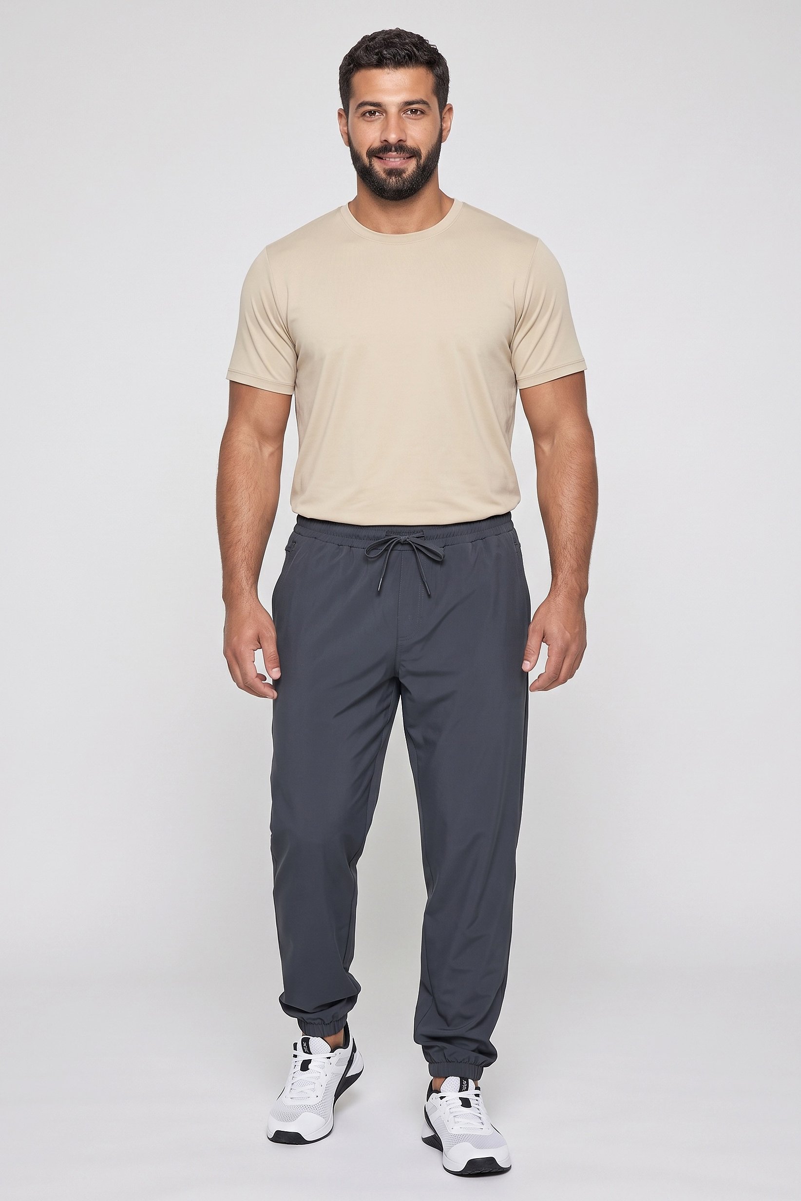Men Sportswear Fit Outdoor Track Pants, Olive