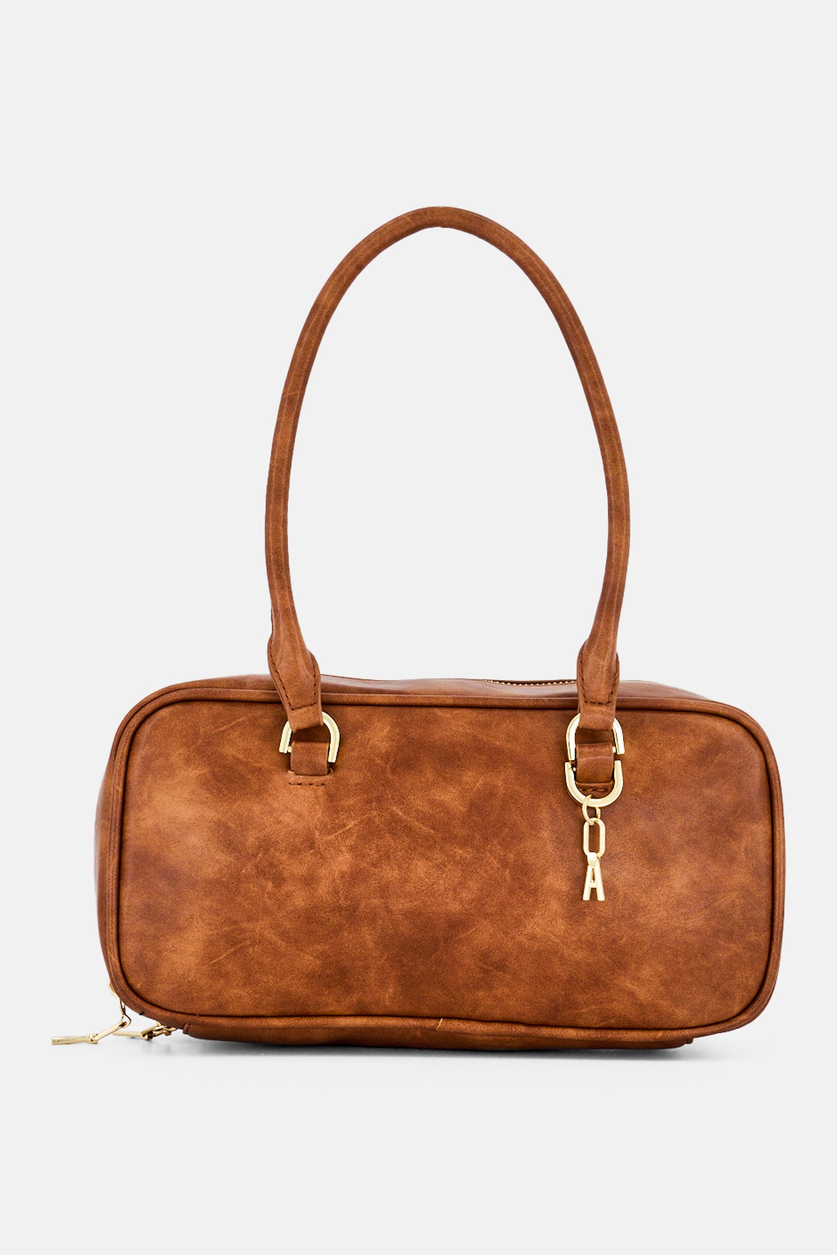 Women Solid Handbag, Tan