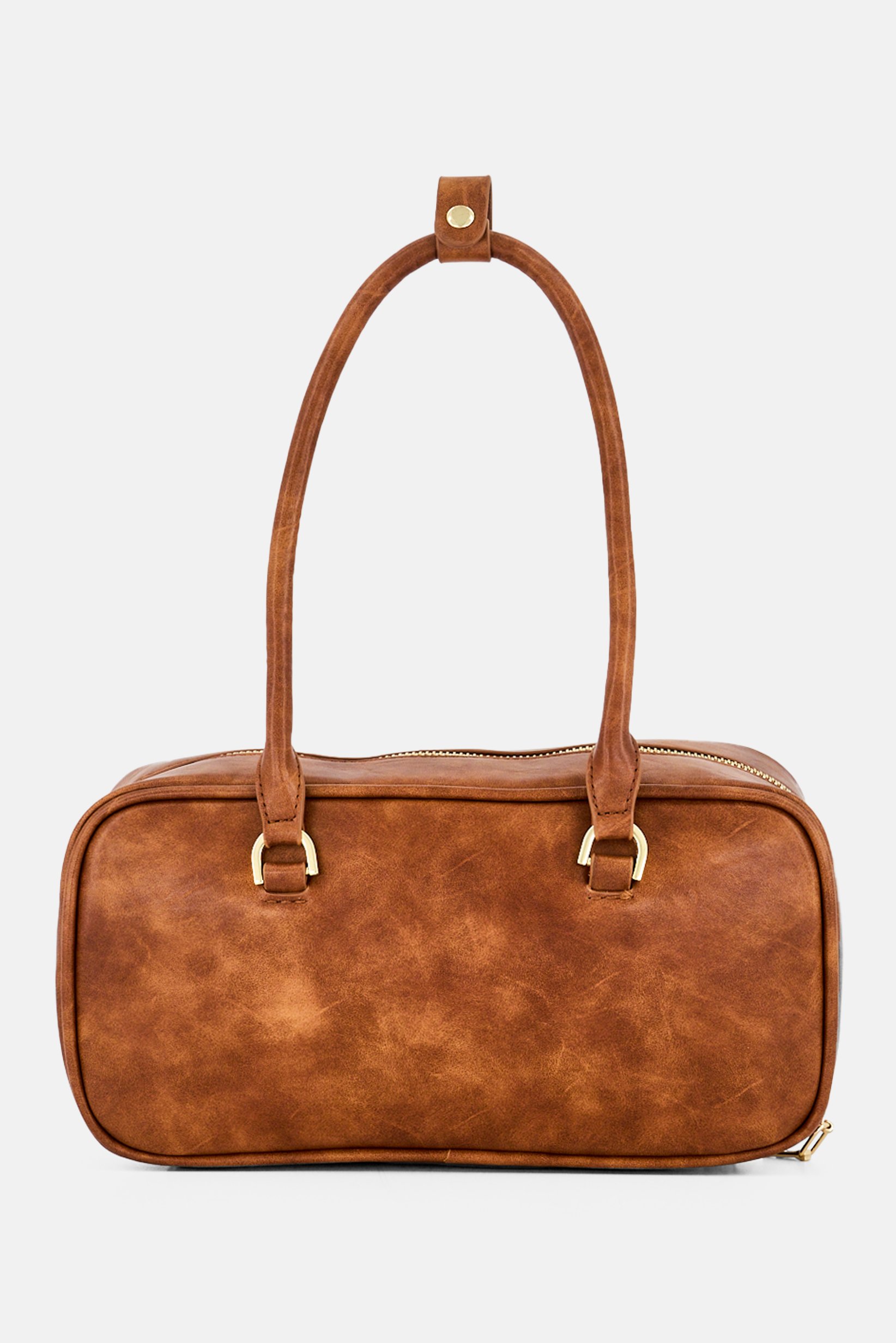 Women Solid Handbag, Tan