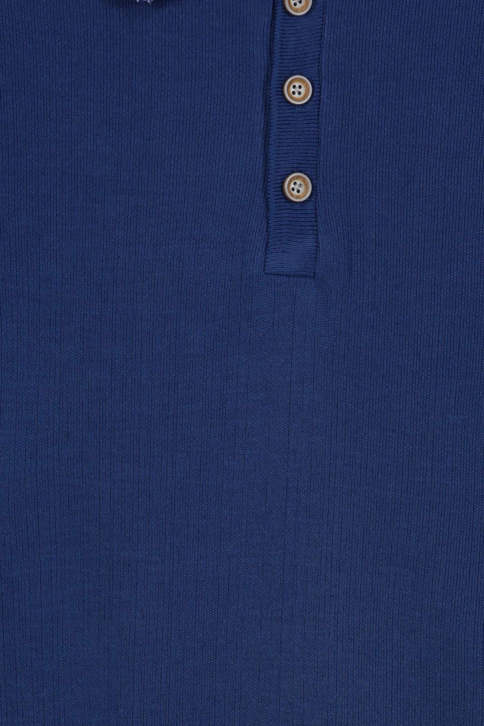 Men Regular Fit Plain Short Sleeve Polo Shirt, Navy