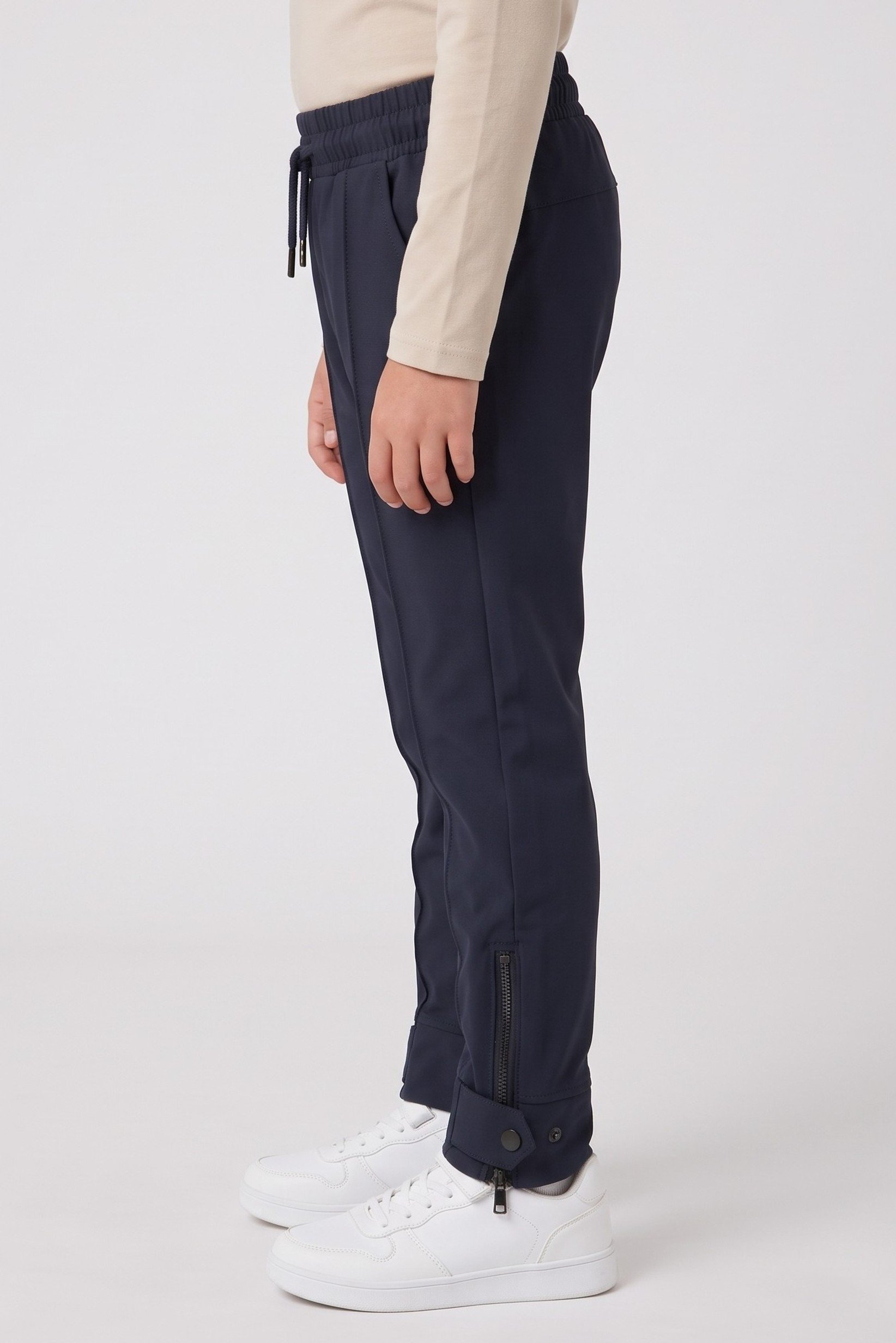 Toddlers Boy Brand Logo Jogger Pants, Navy Blue