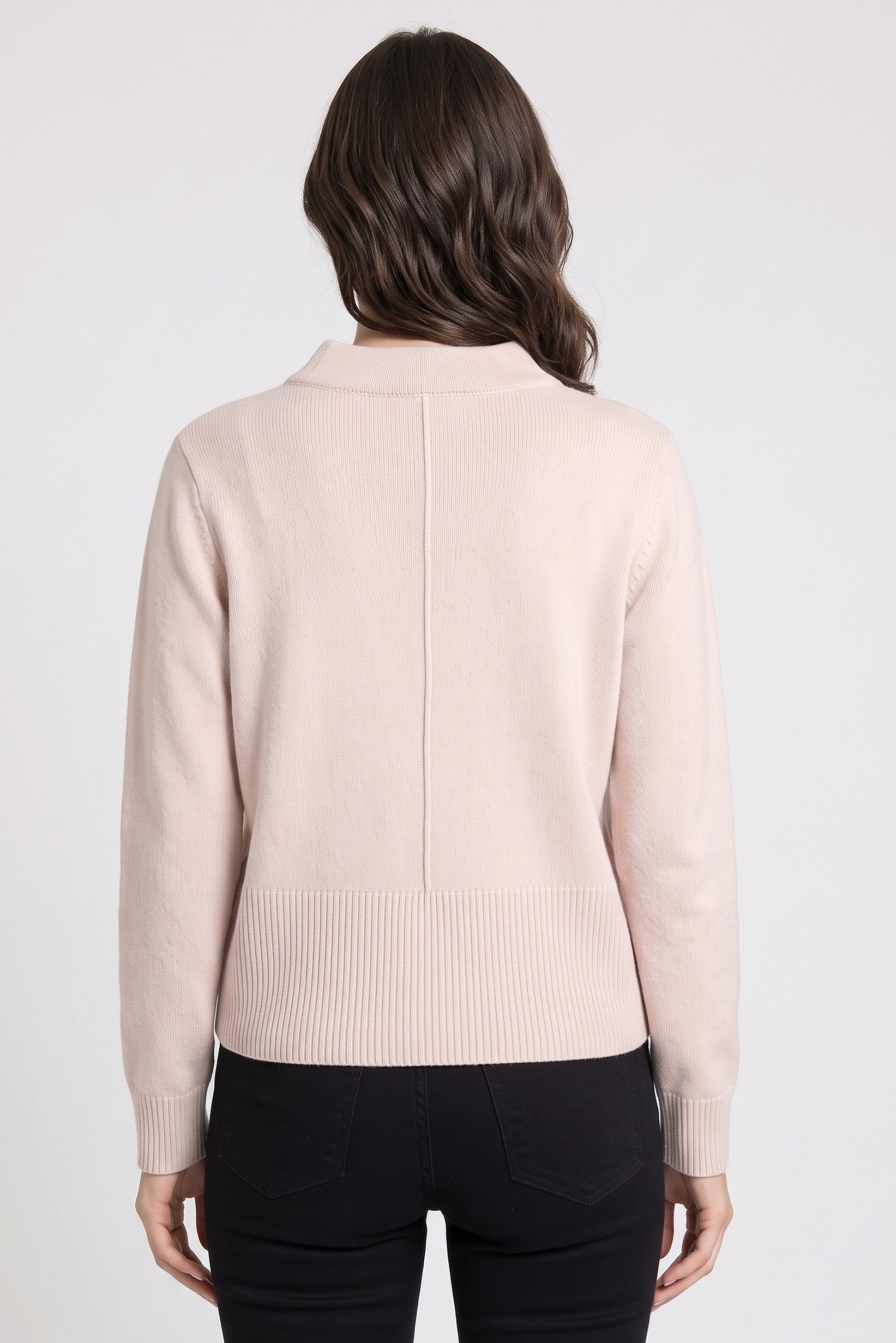 Couture Made For Vero Moda Women Round Neck Textured Sweater, Beige