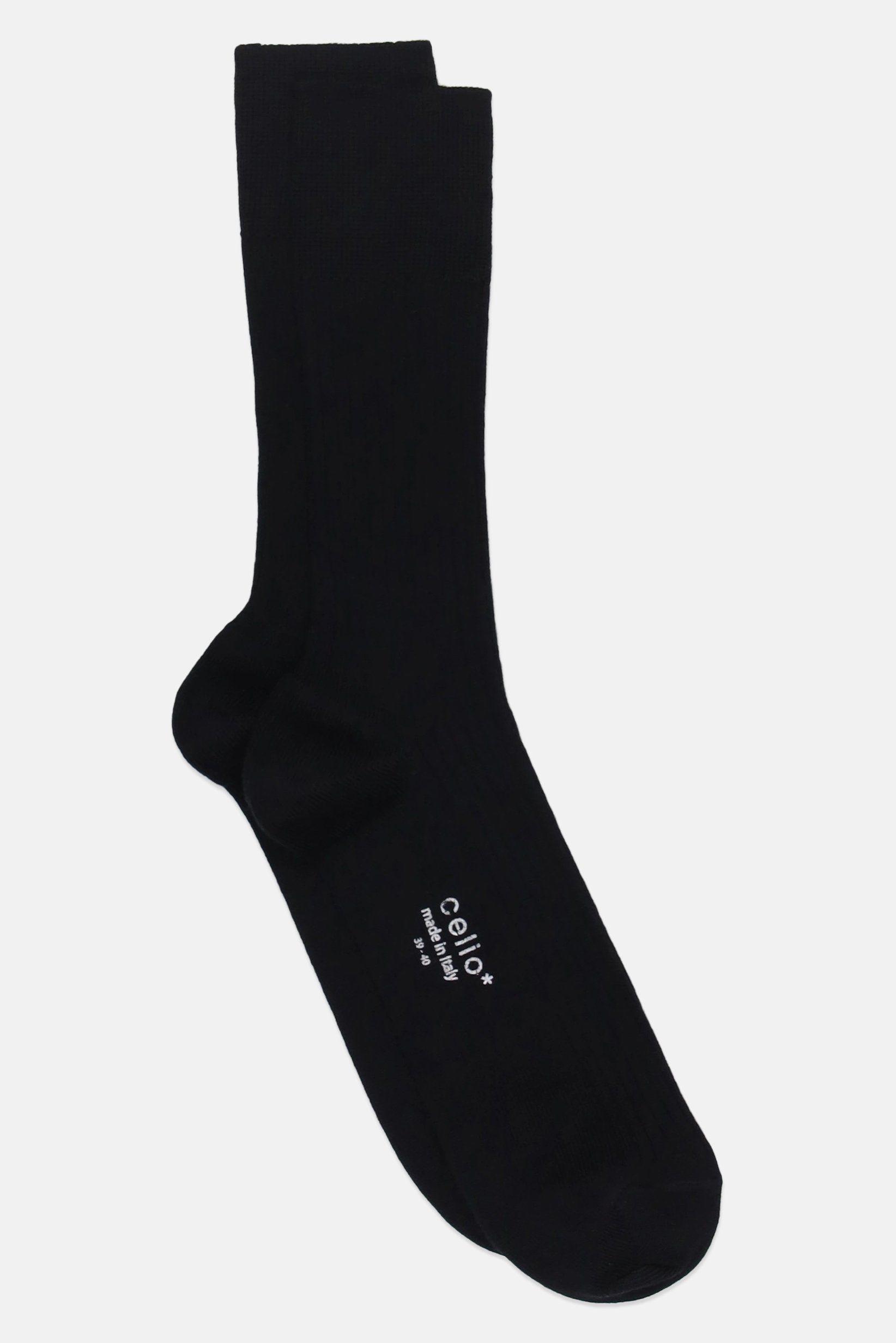 Men Textured Crew Socks, Black