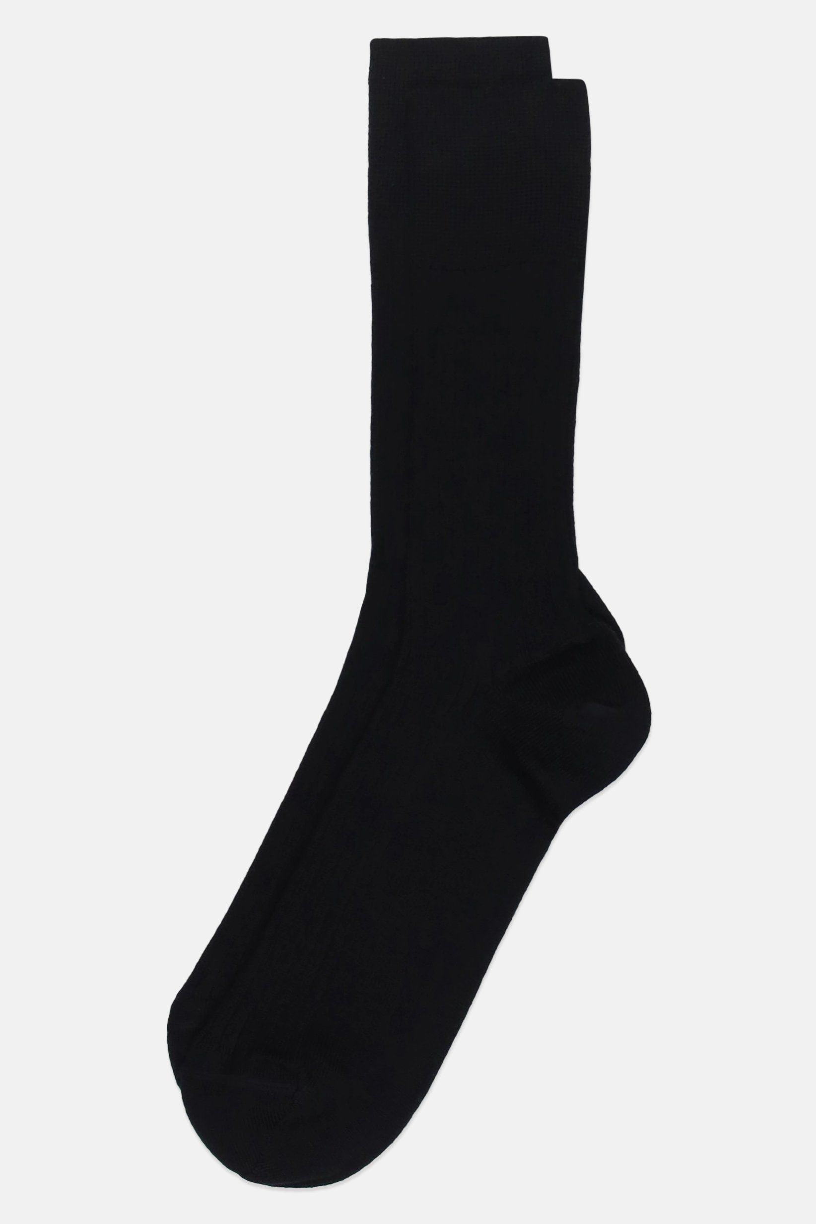 Men Textured Crew Socks, Black