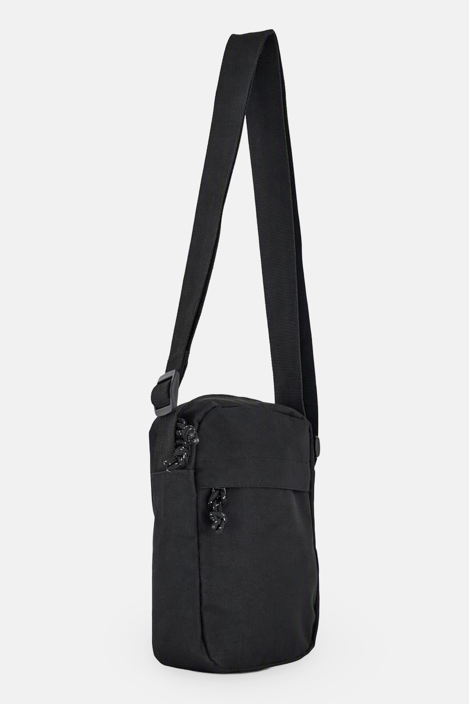 Men Plain Cross Body Bag, Black