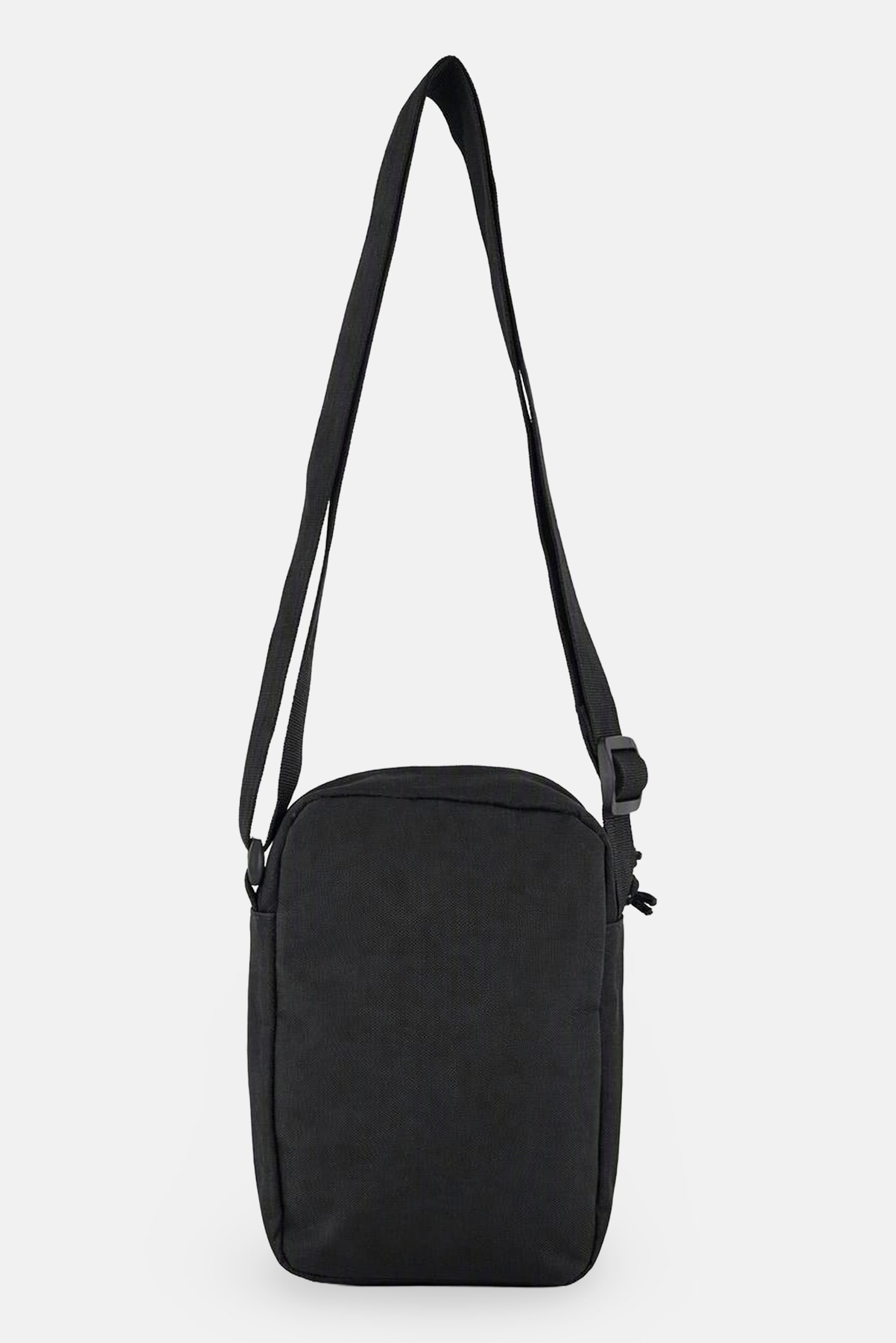 Men Plain Cross Body Bag, Black