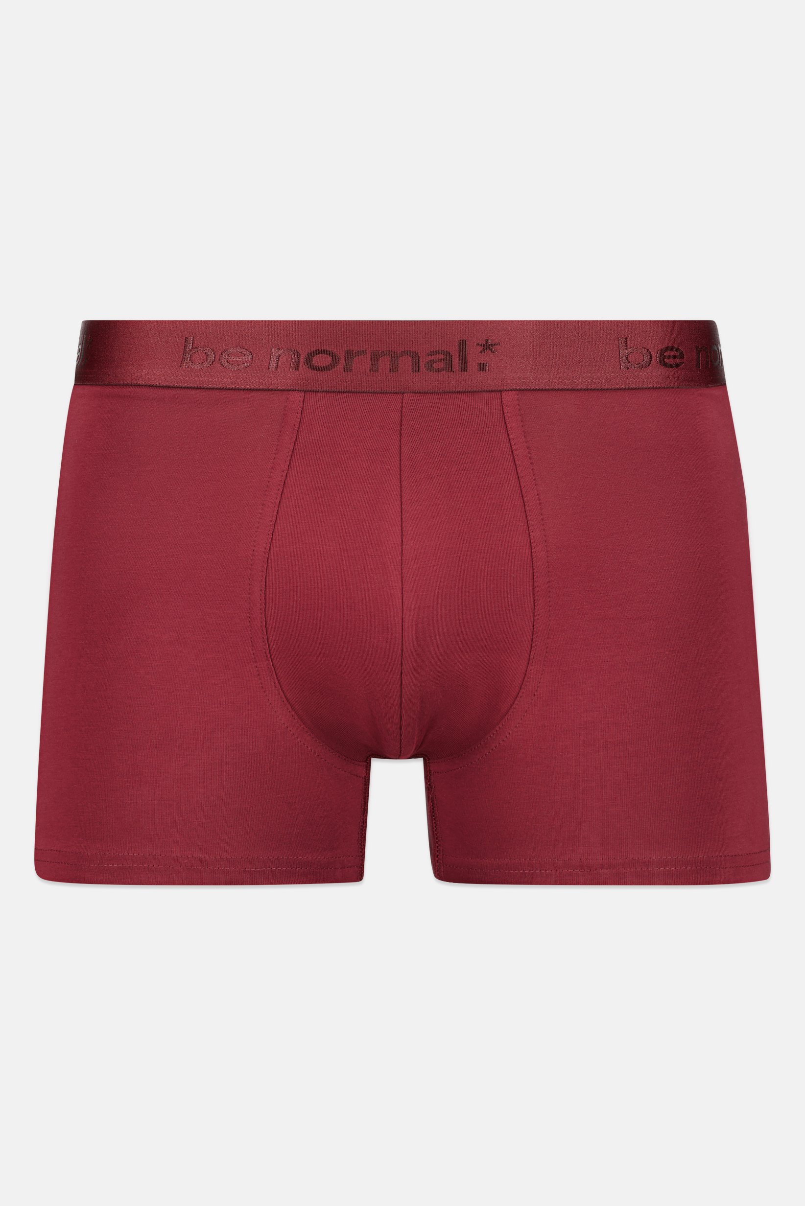 Men Plain Pull On Boxer, Light Maroon
