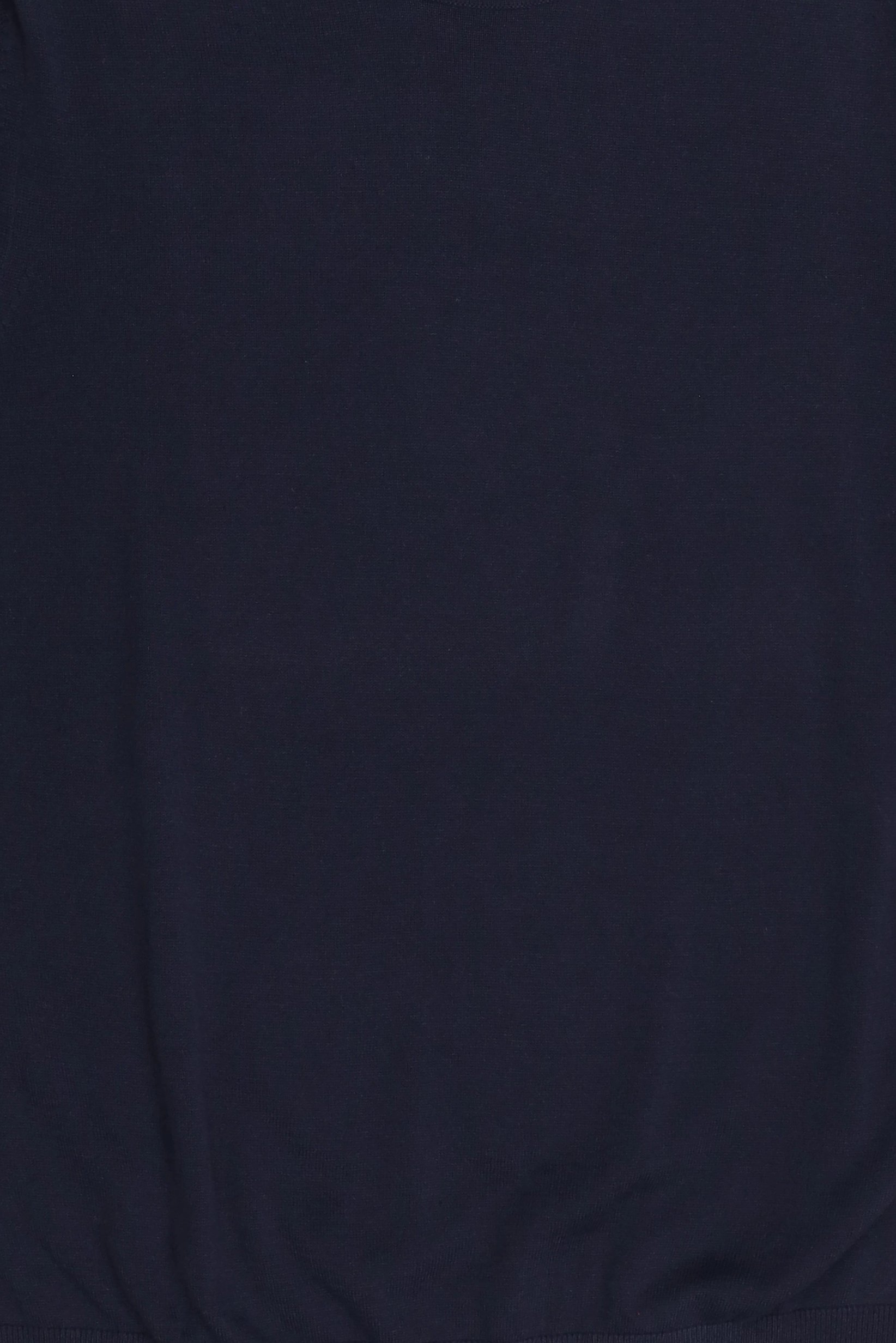 Men Crew Neck Knitted Sweater, Navy