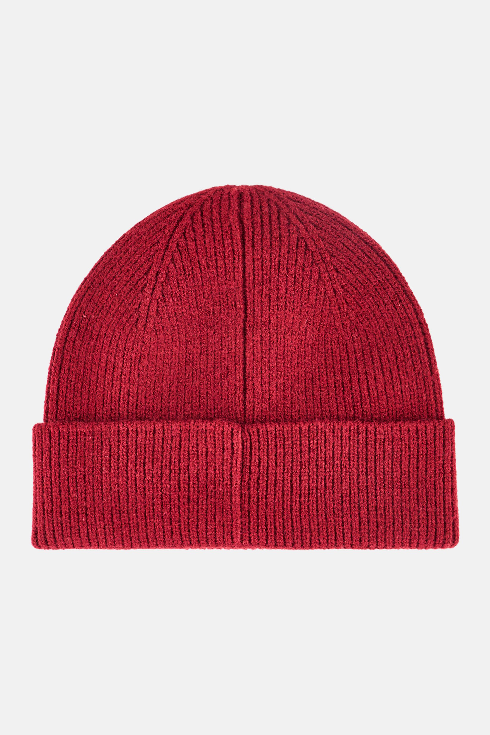 Men Knitted Beanie Hat, Maroon