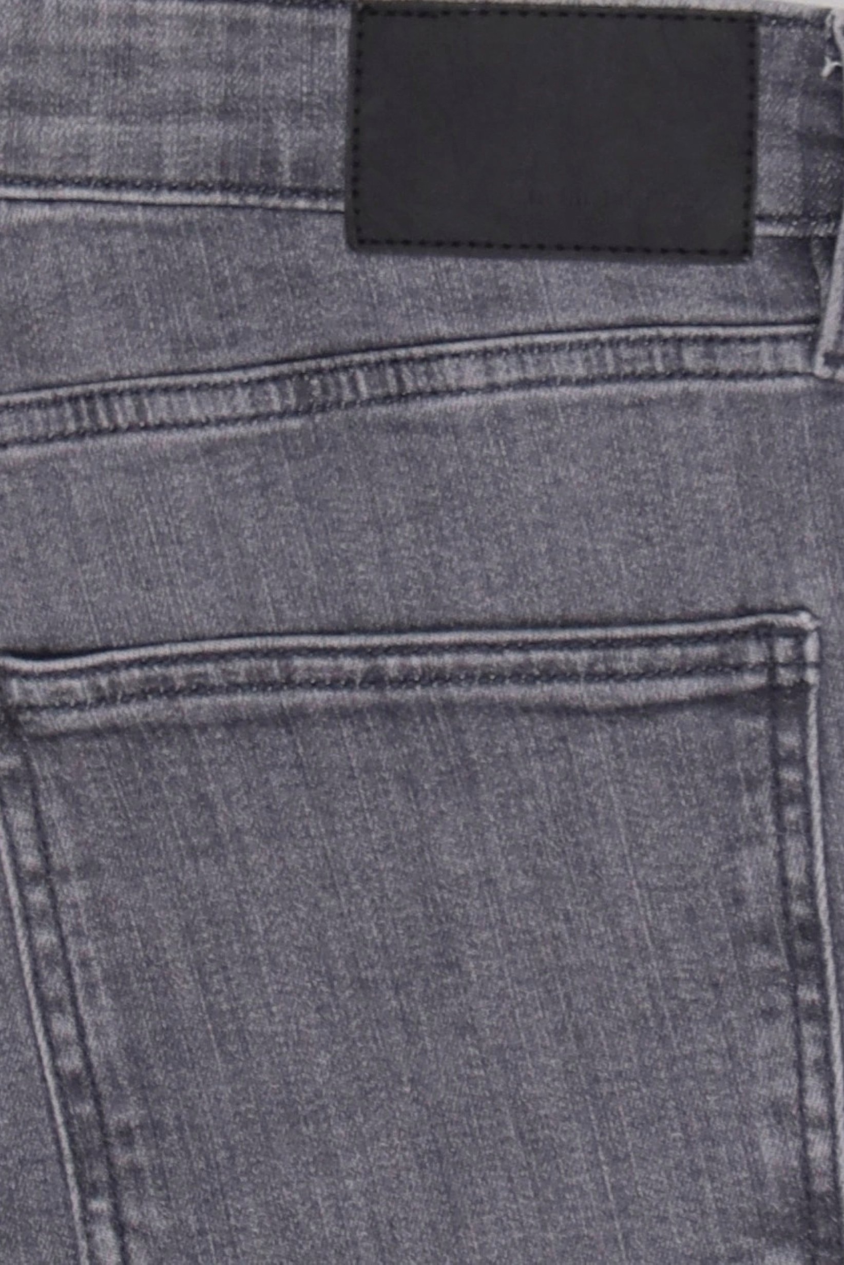 Men Straight Washed Stretchable Jeans, Light Grey