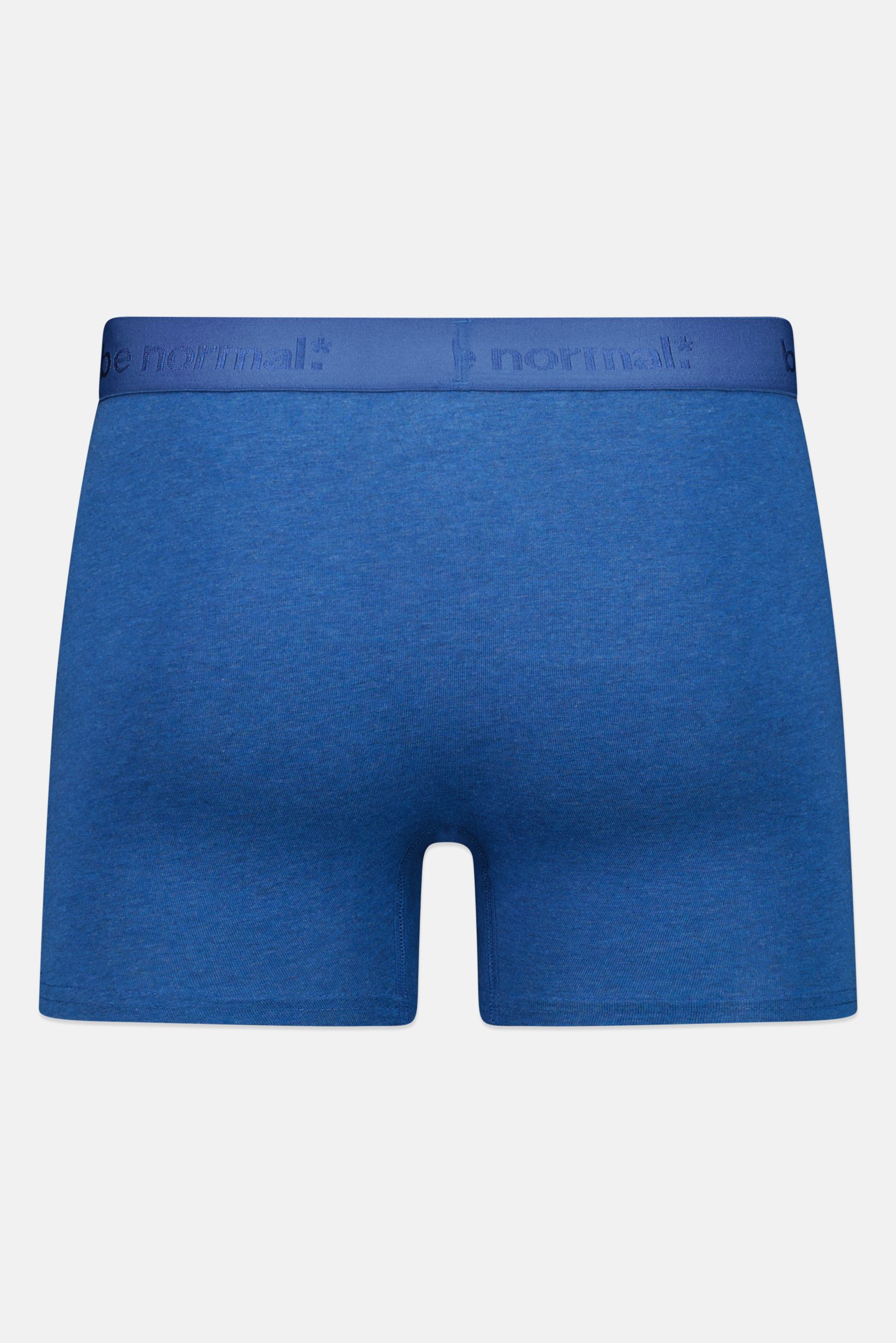 Men Embroidered Pull On Boxer, Heather Blue
