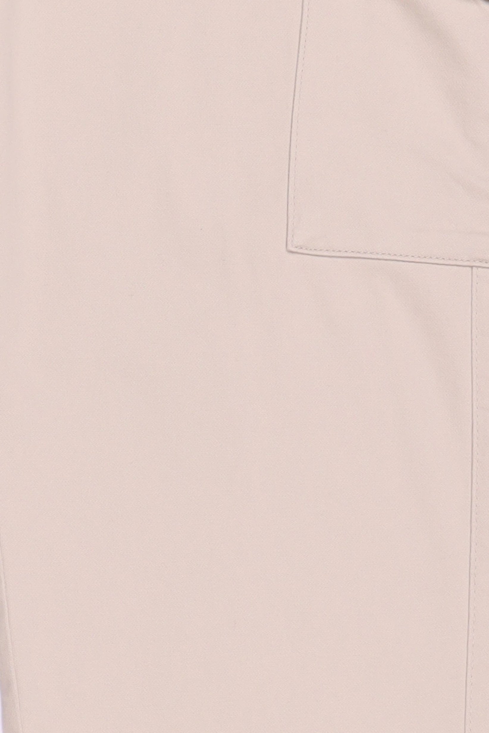 Men Slim Fit Solid Cargo Pants, Beige