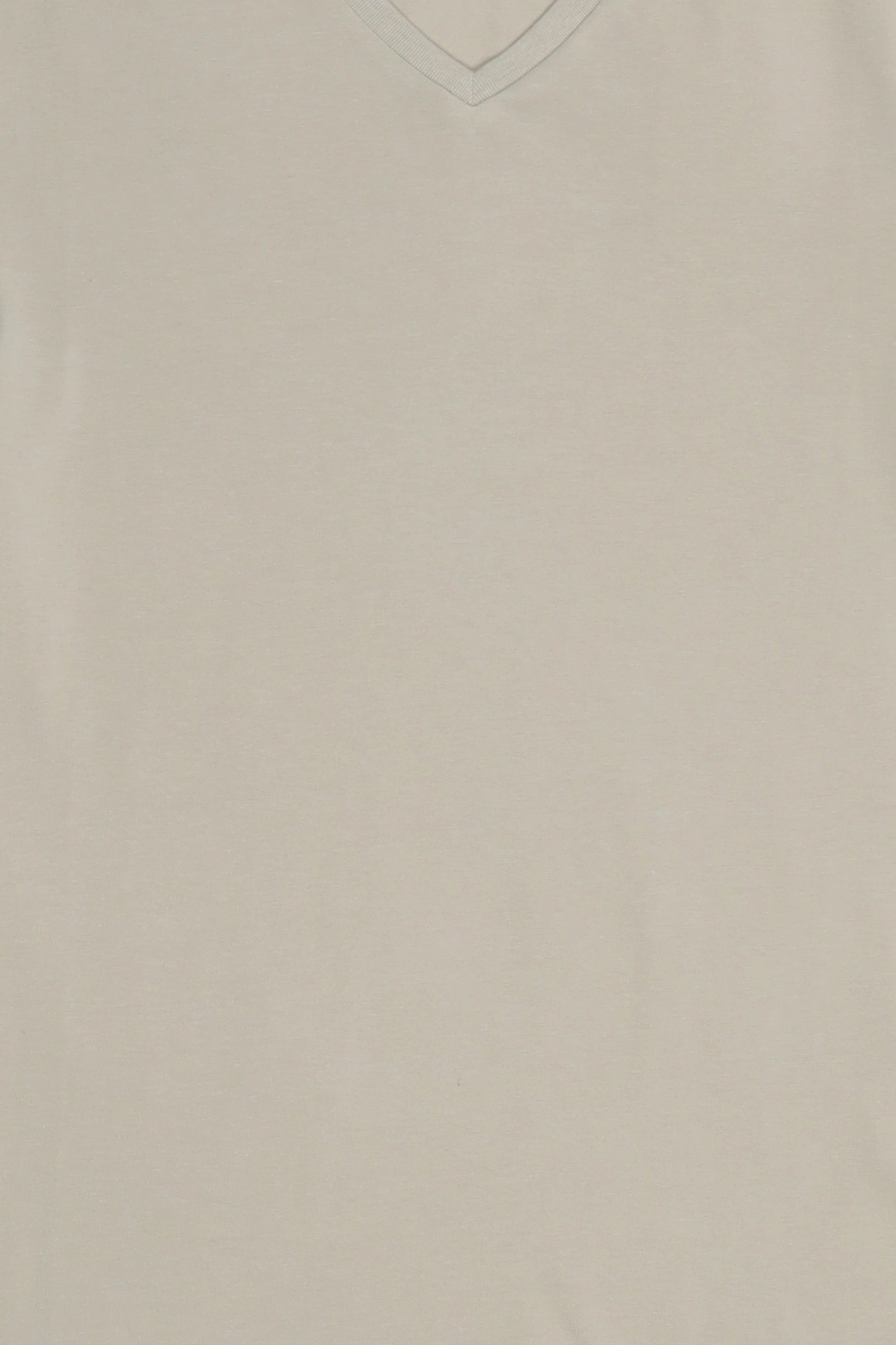 Men V Neck Short Sleeve Plain T-Shirt, Light Brown