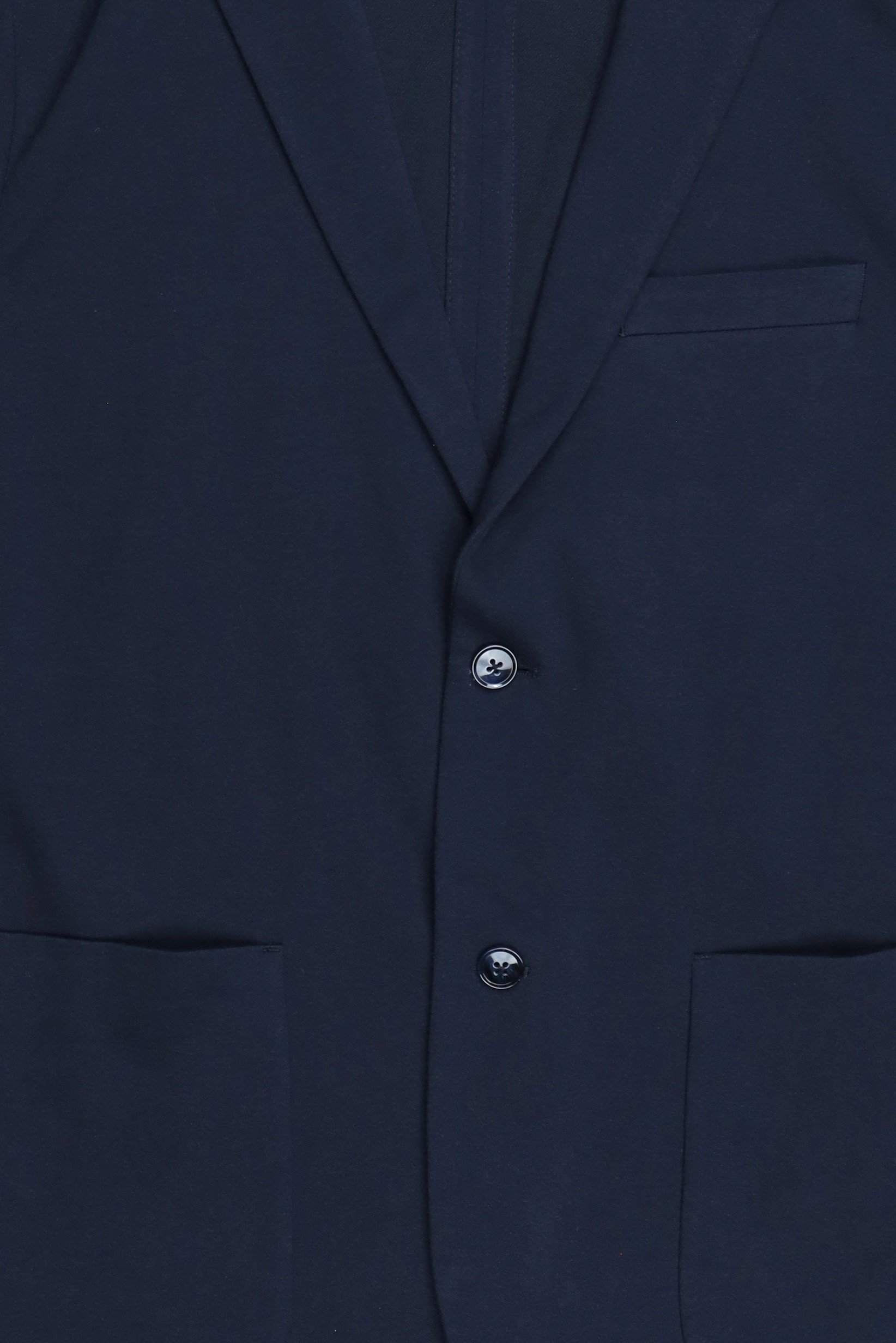 Men Sim Fit Plain Blazer, Black Navy