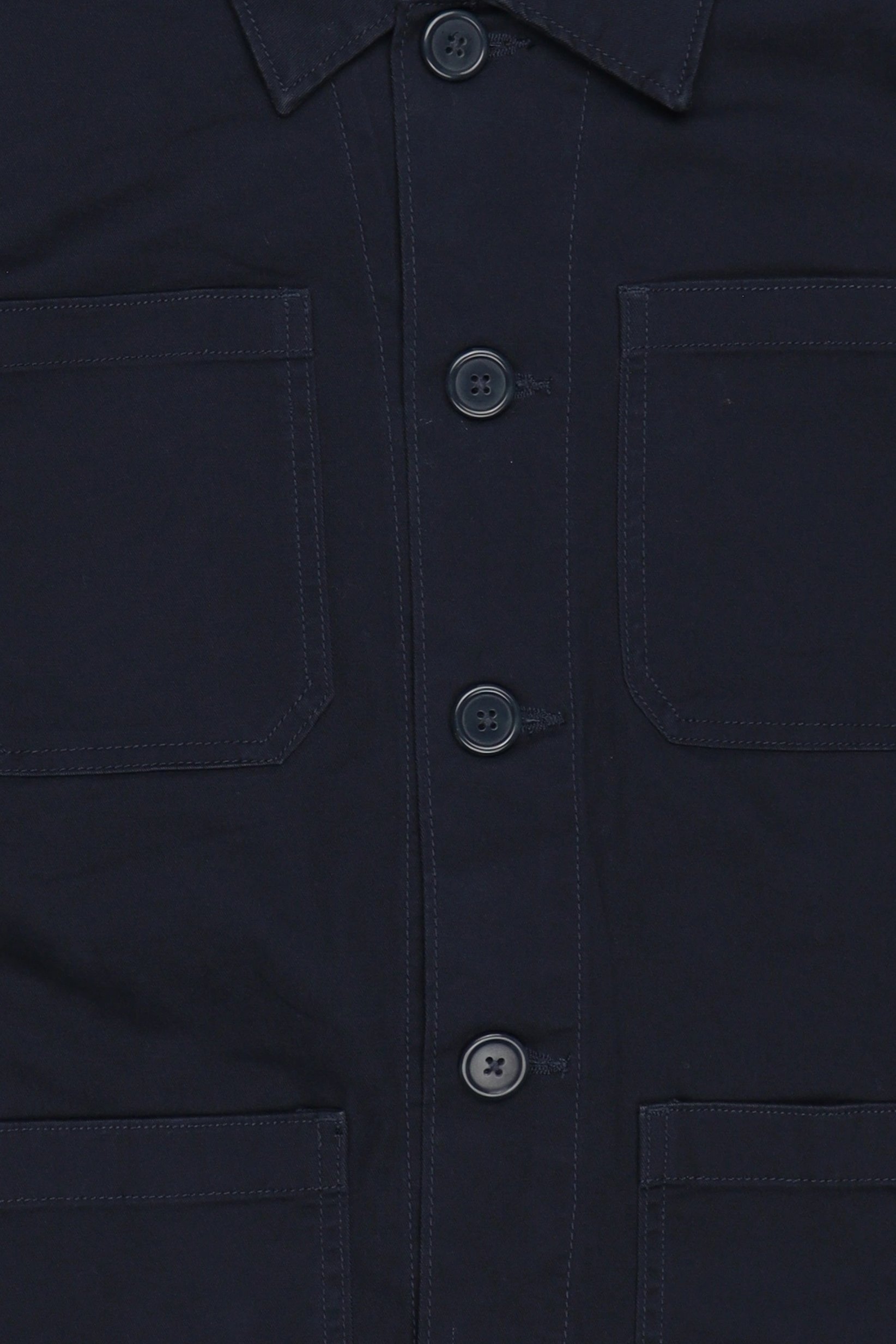 Men Solid Jacket Shirt, Navy