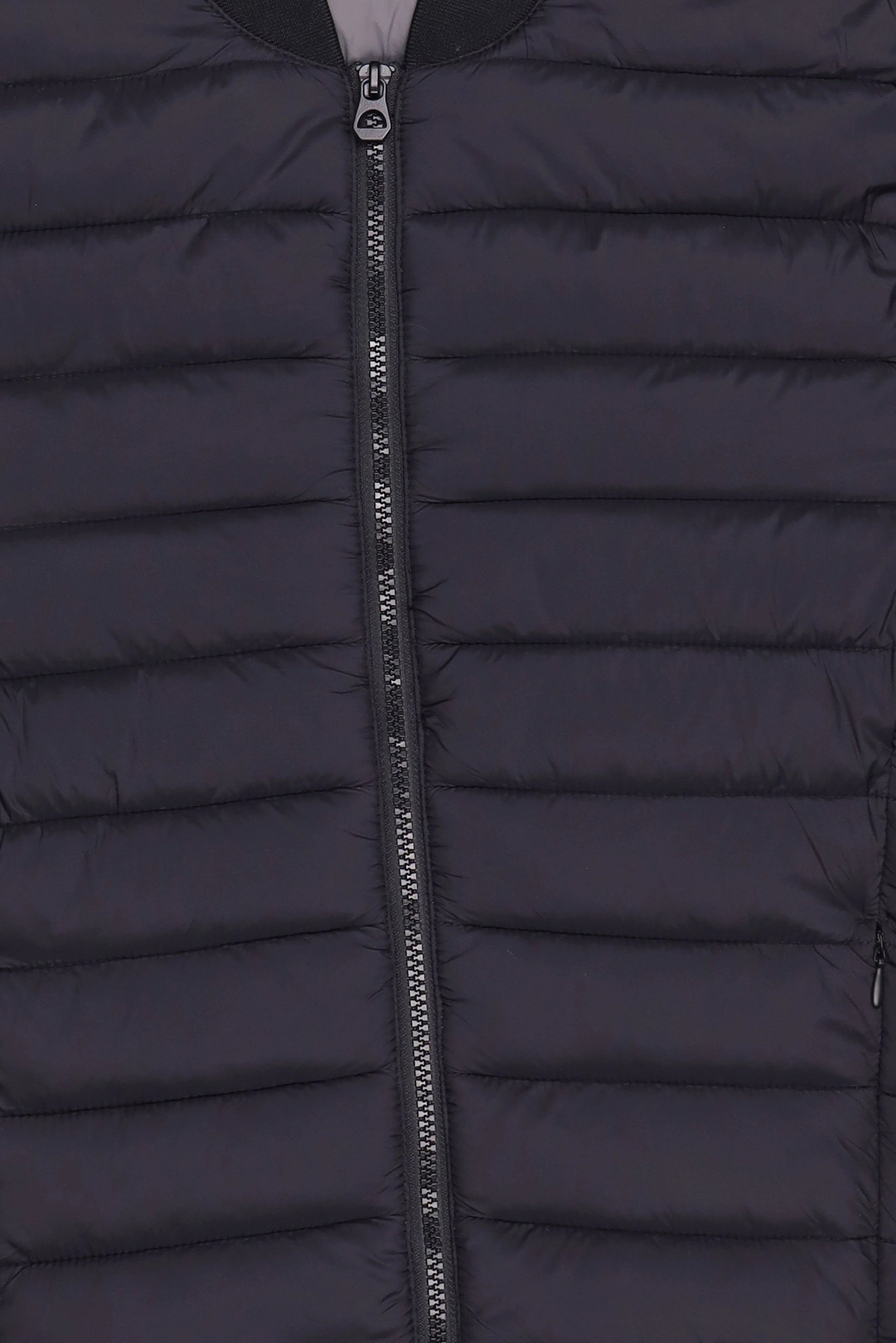 Men Quilted Puffer Jacket, Black