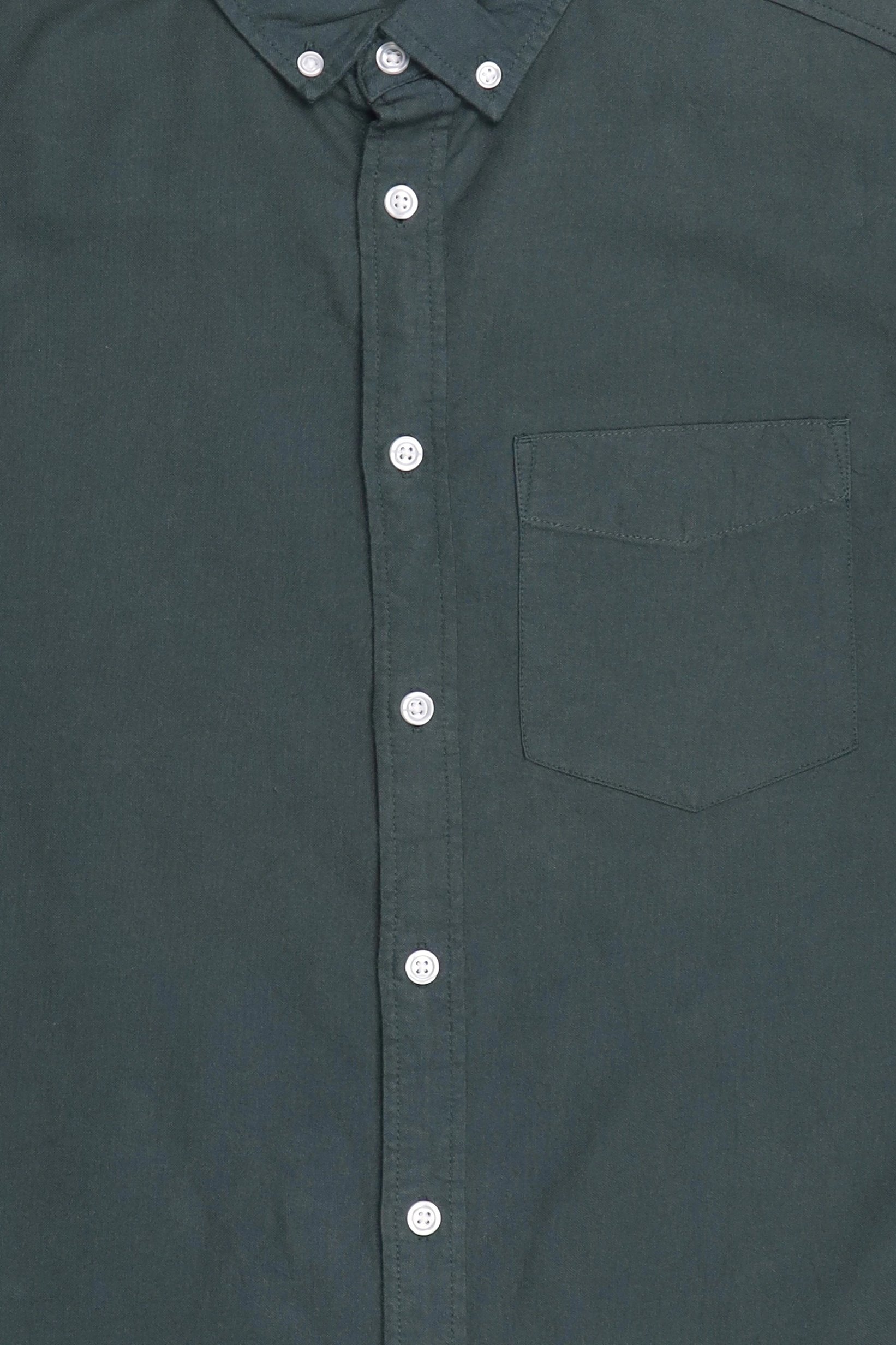 Men Regular Fit Long Sleeve Solid Casual Shirt, Moss Green