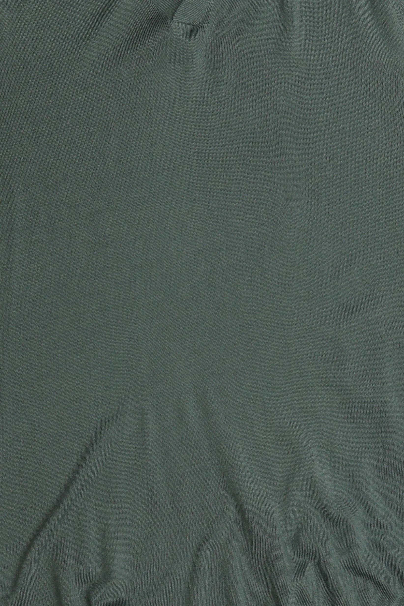 Men Spread Collar Long Sleeve Knitted Sweater, Sage Green