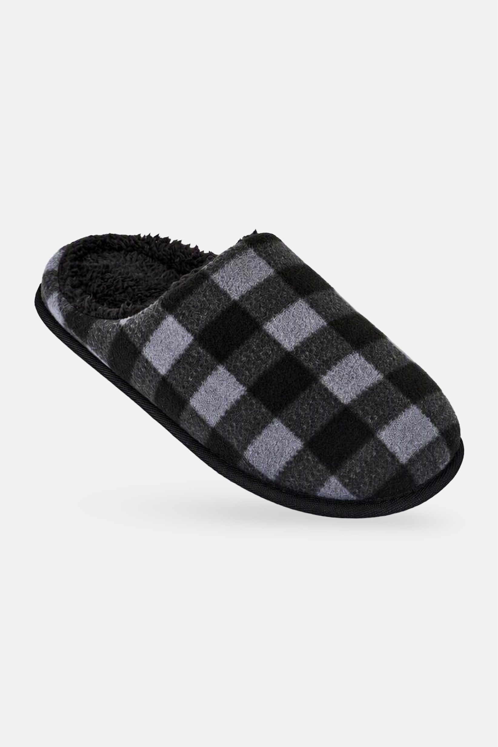 Men Checkered Slip On Home Slippers, Multicolor