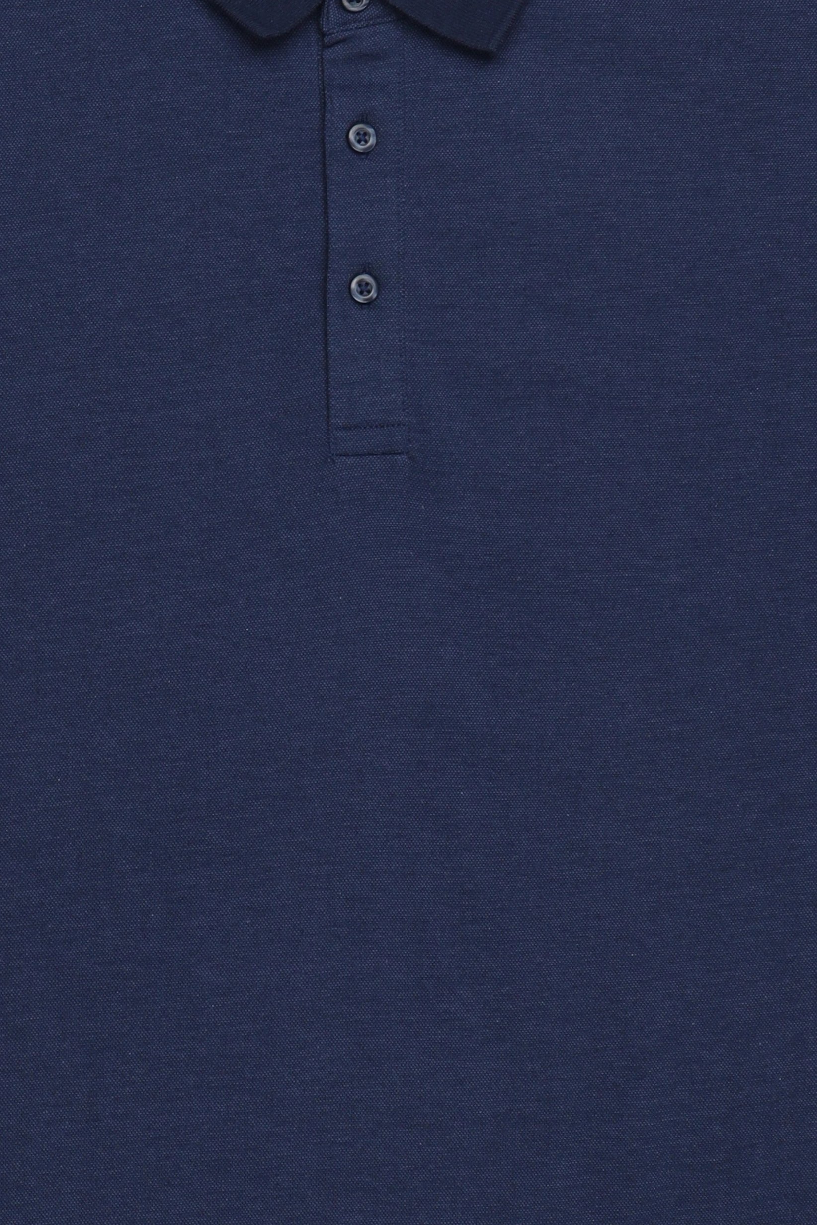 Men Regular Fit Long Sleeve Plain Polo Shirt, Navy