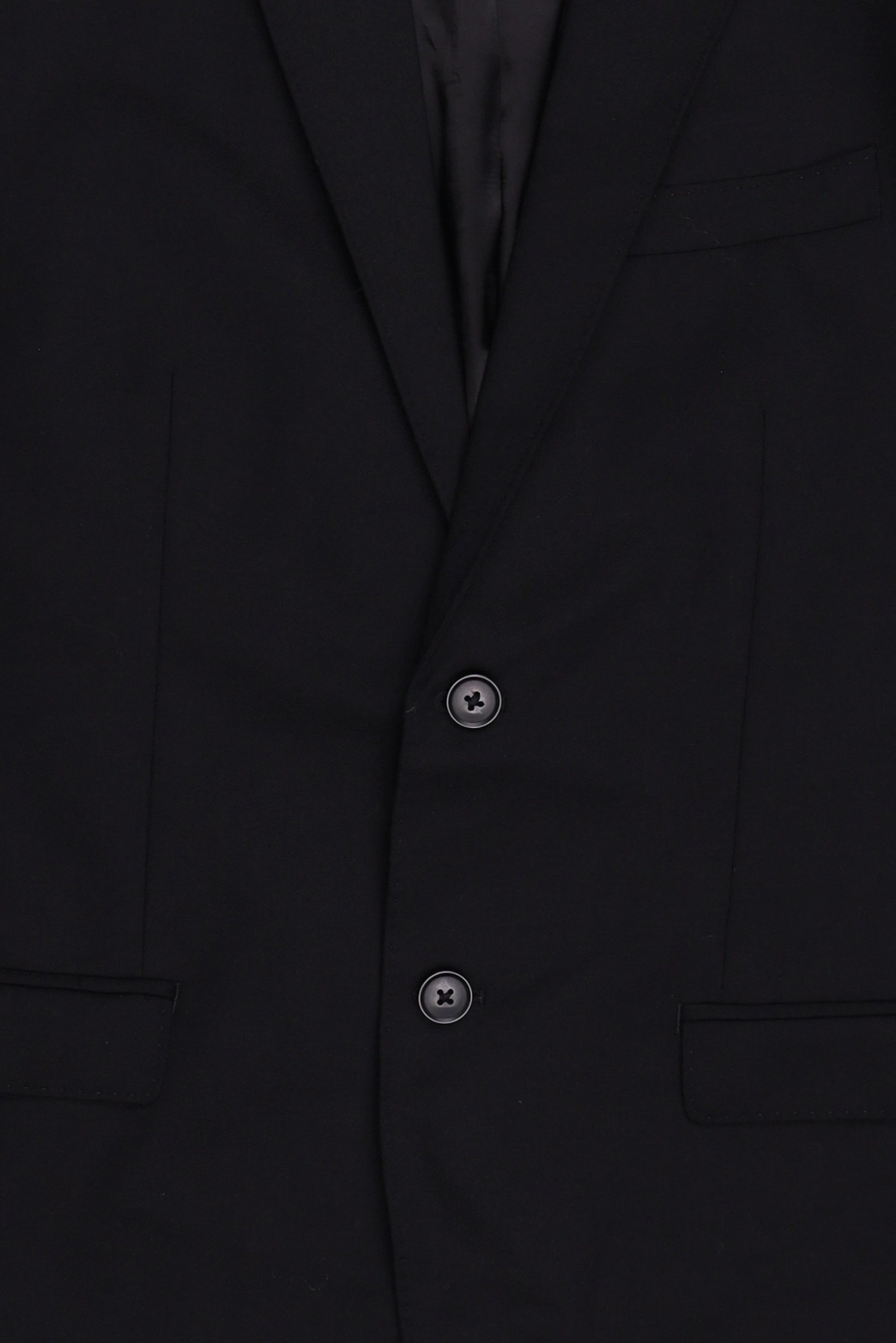 Men Slim Fit Long Sleeve Plain Casual Blazer Jacket, Black