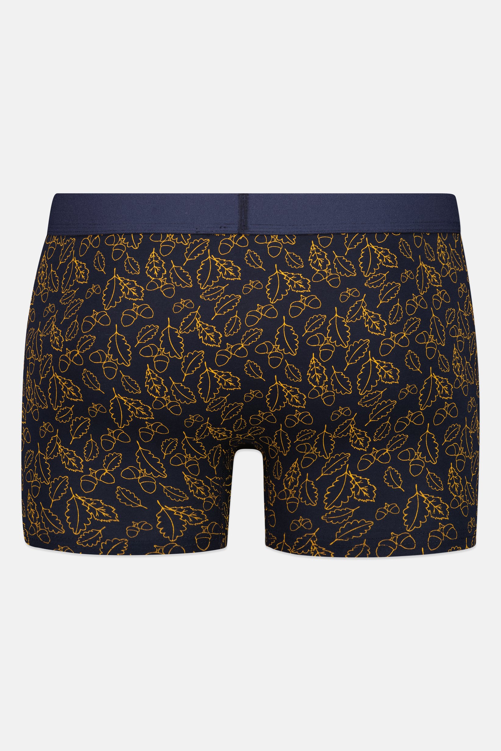 Men Allover Print Boxer Briefs, Navy