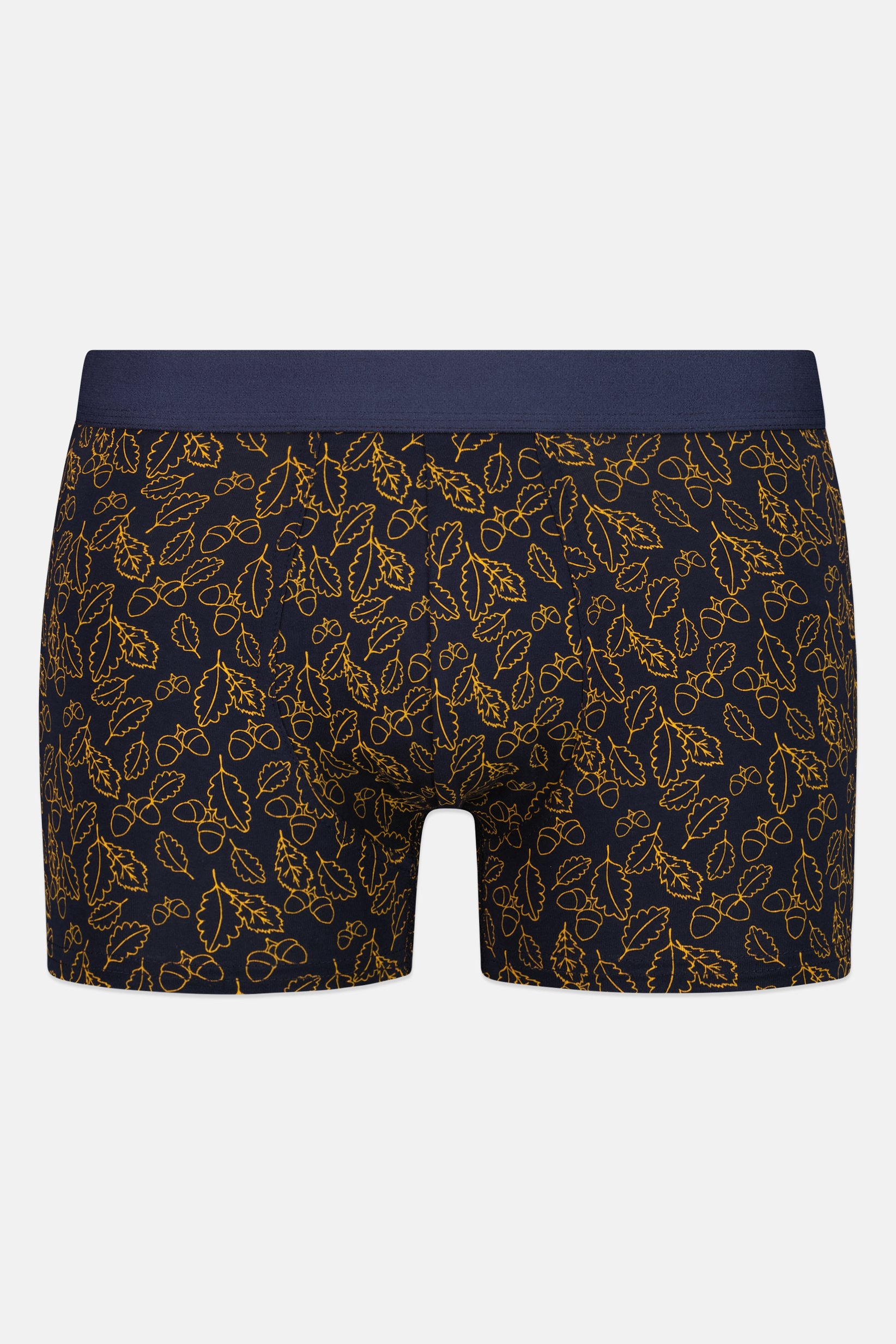 Men Allover Print Boxer Briefs, Navy