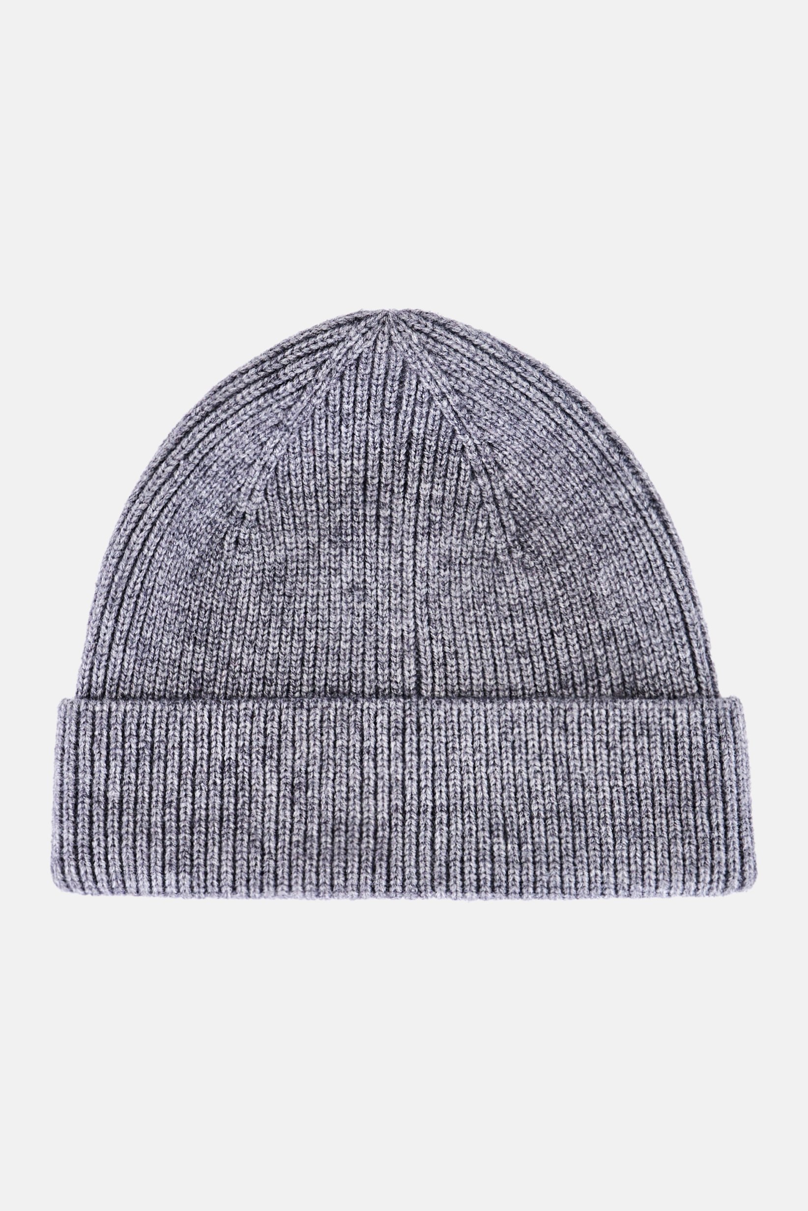 Men Knitted Beanie Hat, Grey