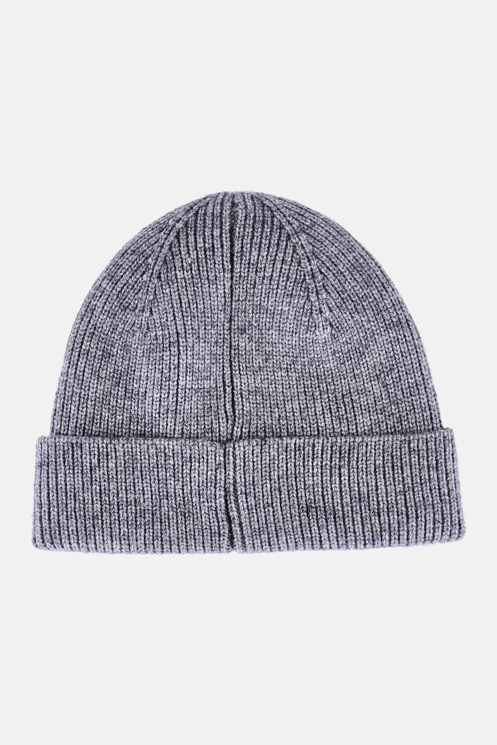 Men Knitted Beanie Hat, Grey