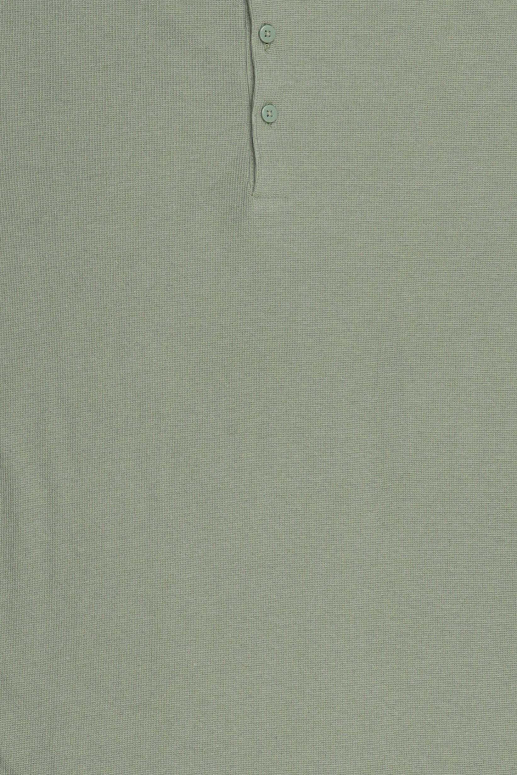 Men Henley Neck Long Sleeve Textured T-Shirt, Green