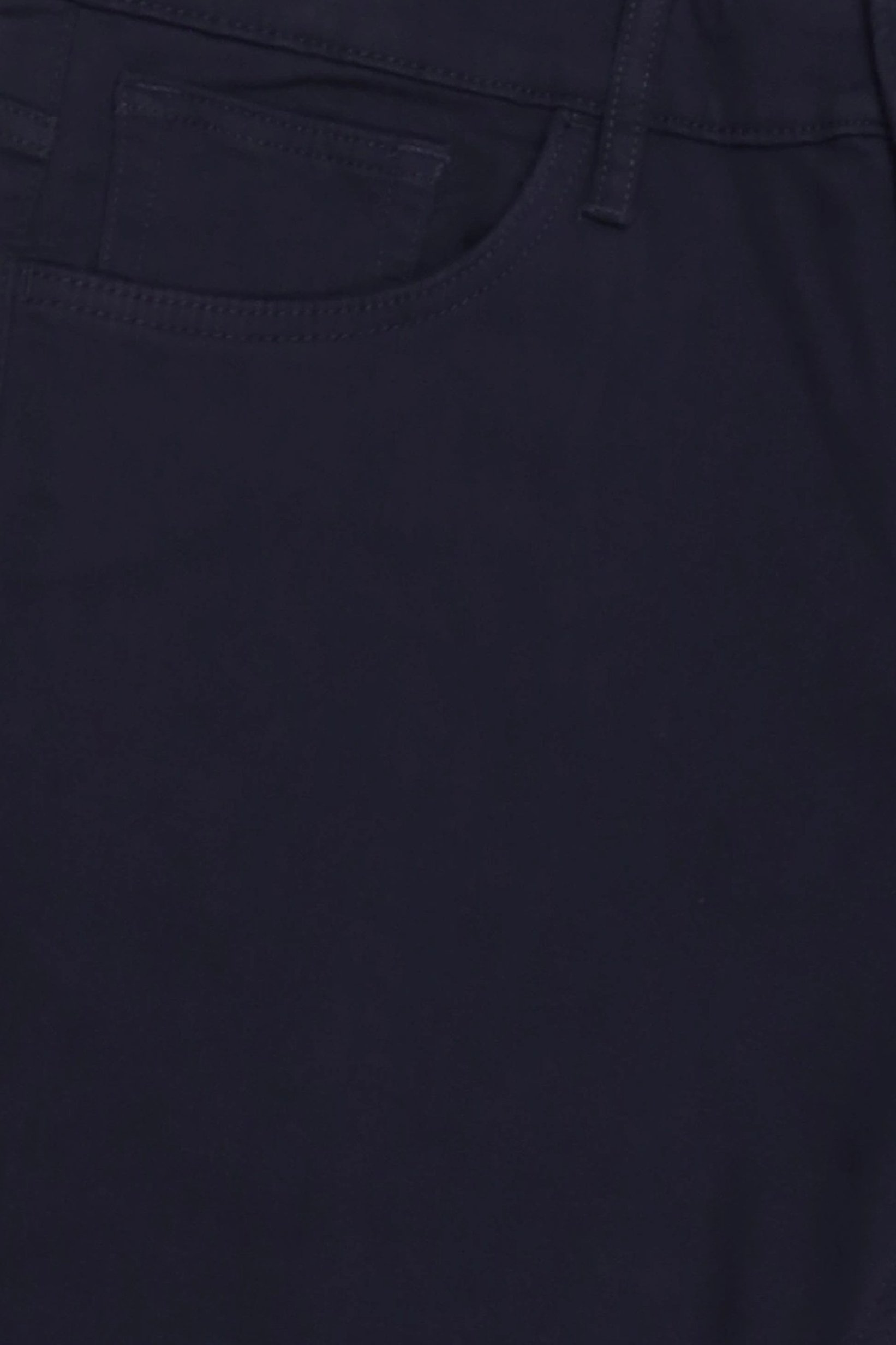 Men Regular Fit Plain Chino Pants, Navy Blue