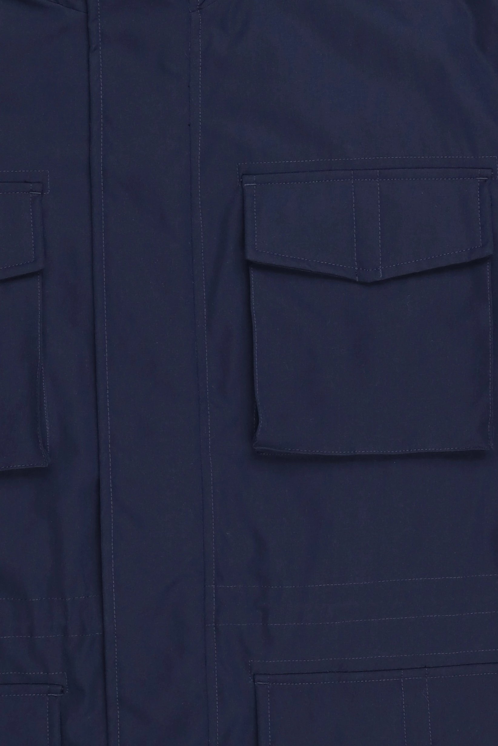 Men Solid Jacket Shirt, Navy