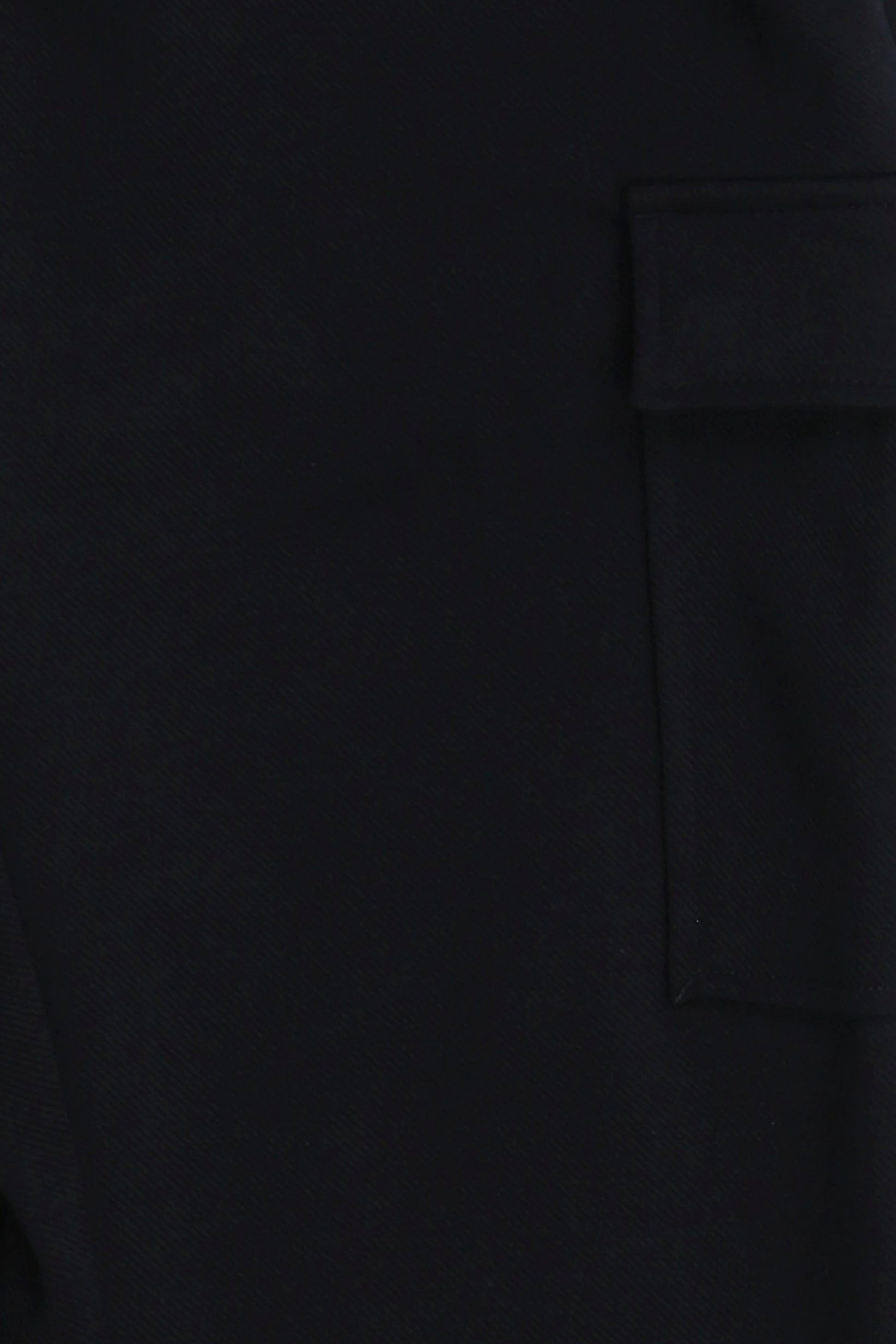 Men Regular Fit Solid Cargo Pants, Navy Blue
