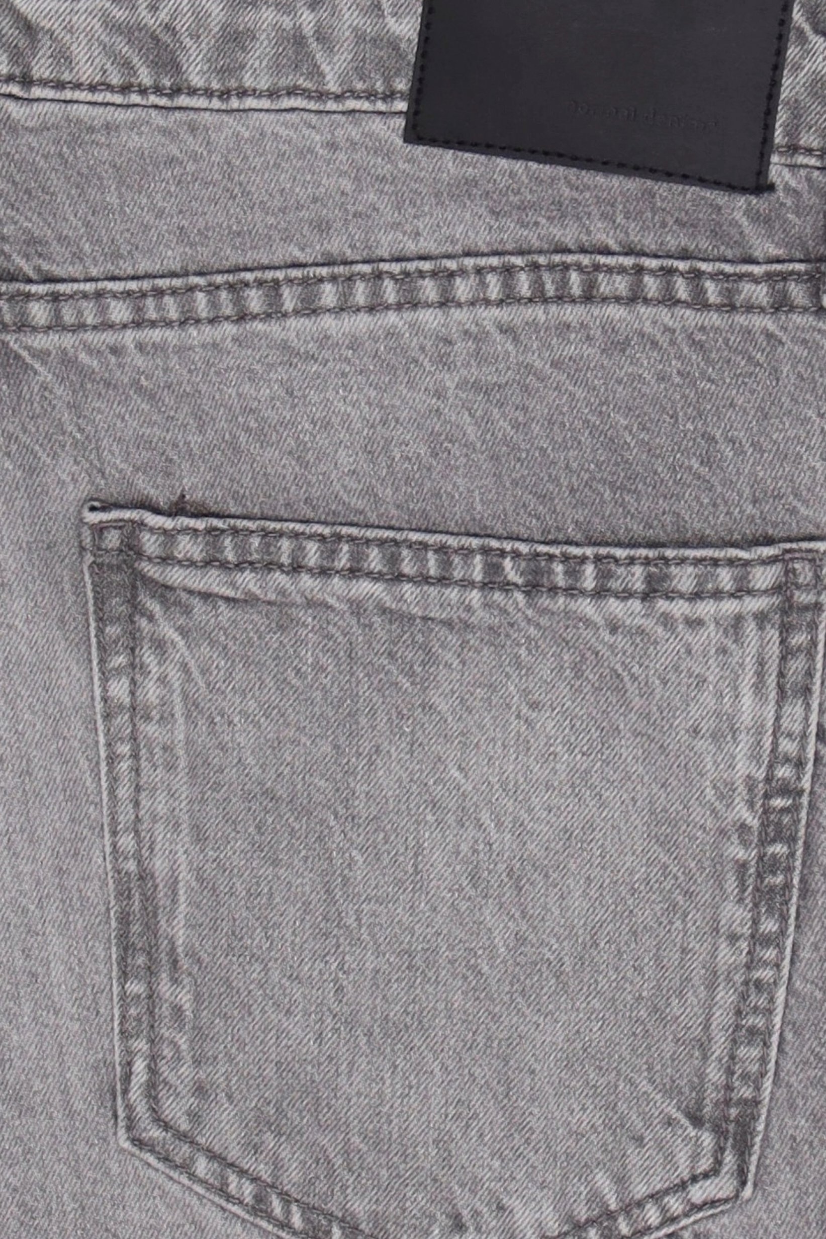 Men Loose Fit Washed Non-Stretchable Jeans, Light Grey